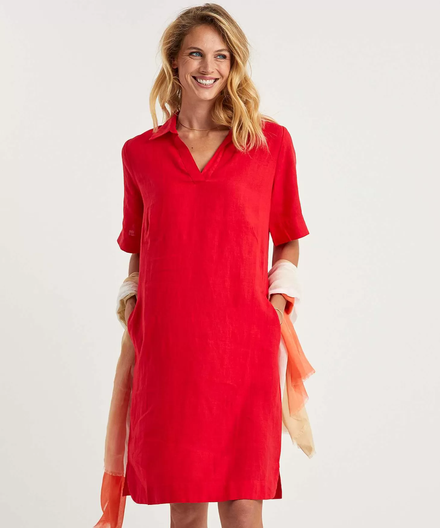 Linen Shirt Dress Laura*KYRA Cheap