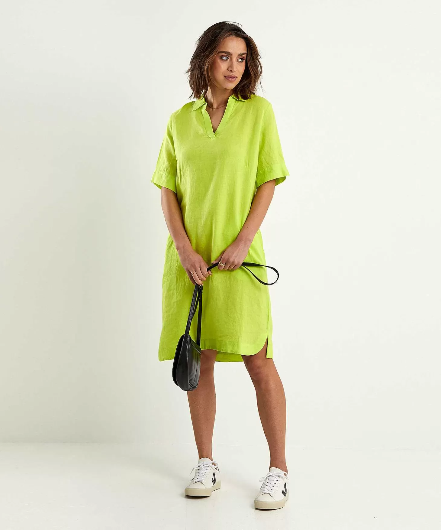 Linen Shirt Dress Laura*KYRA Best Sale