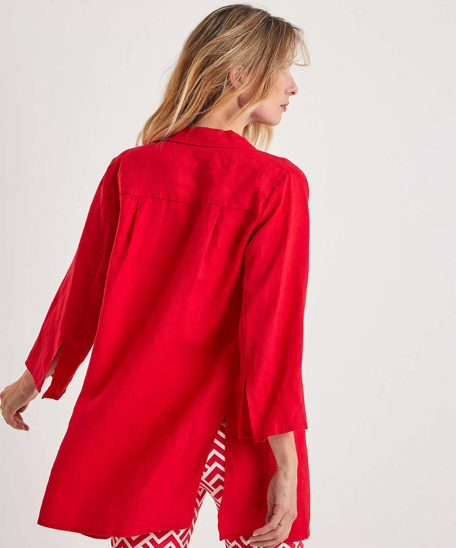 Linen Tunic Blouse Liza*KYRA Hot