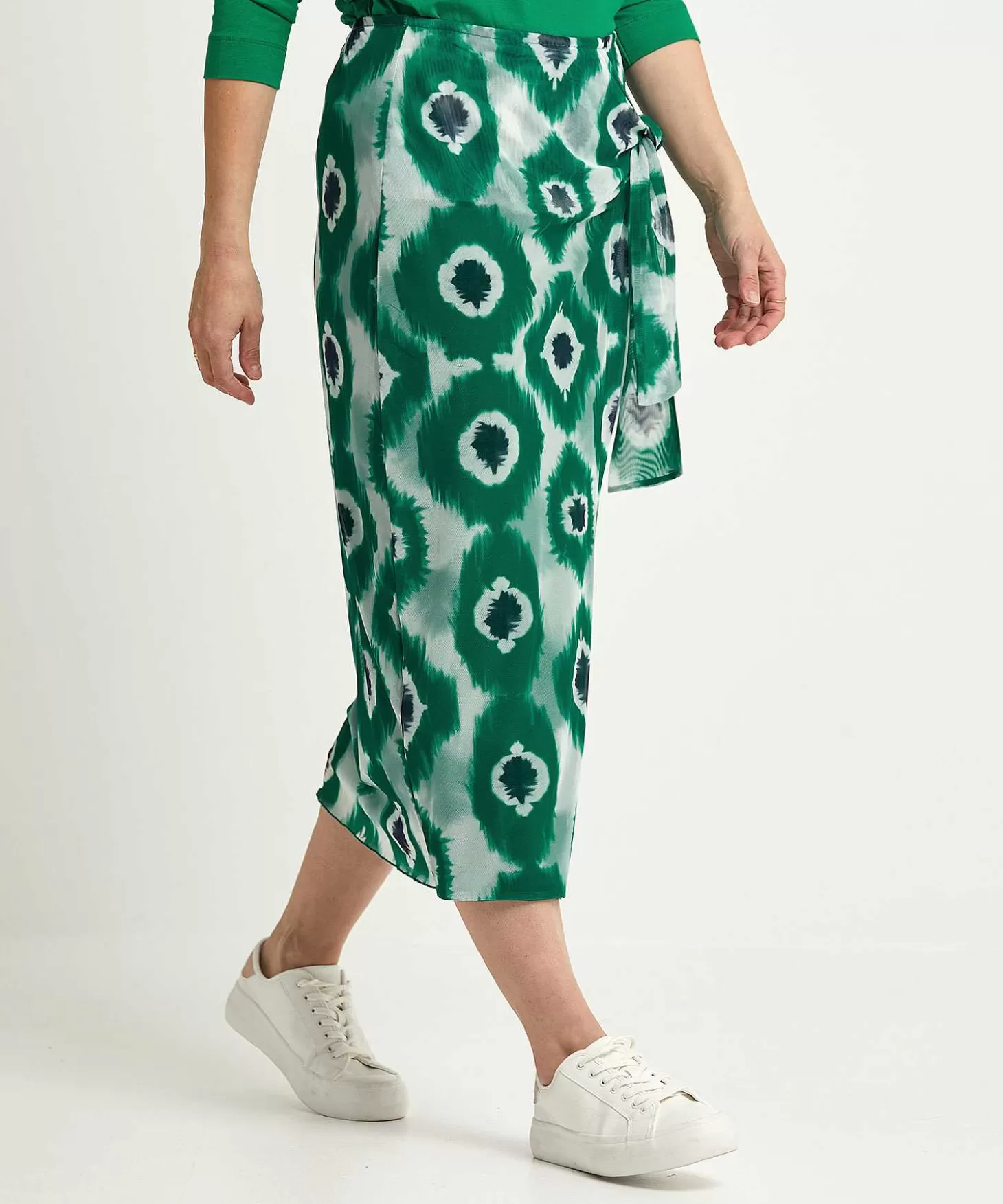 Mesh Wrap Skirt Tie-Dye Sandra*KYRA Flash Sale