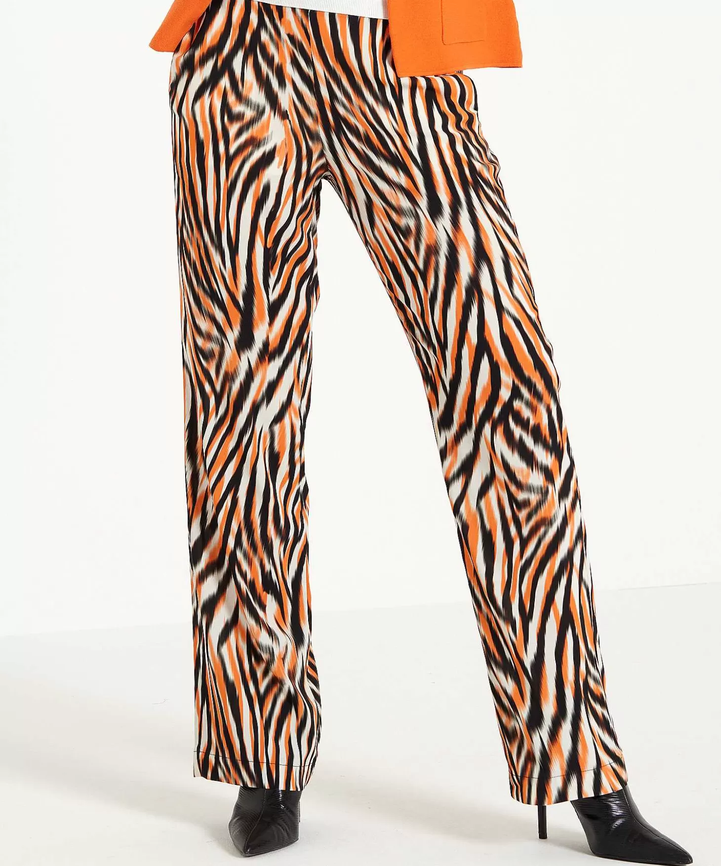 Palazzo Pants Tiger Print Hidde*KYRA Flash Sale