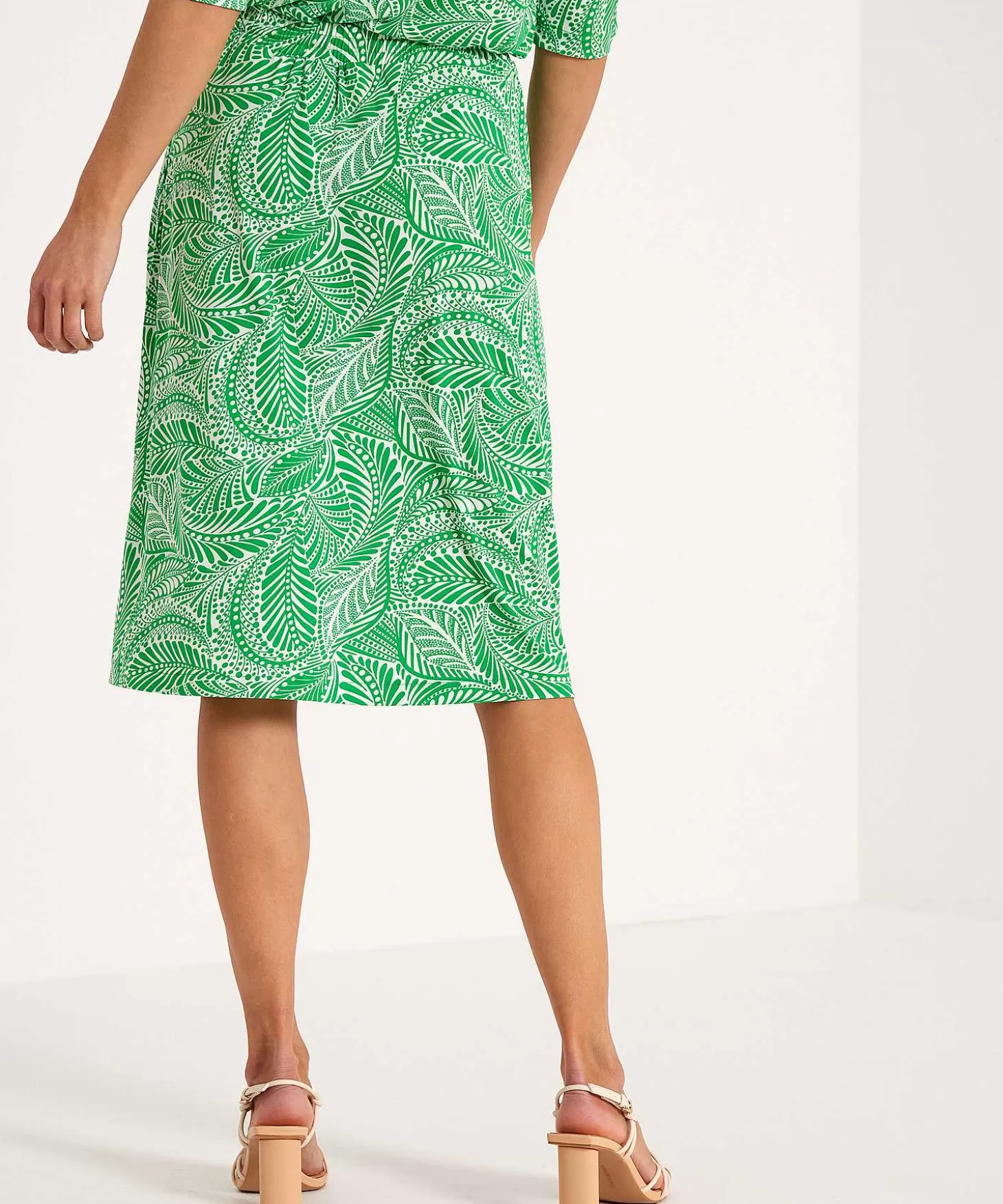 Skirt Leaf Print Verda*KYRA Online