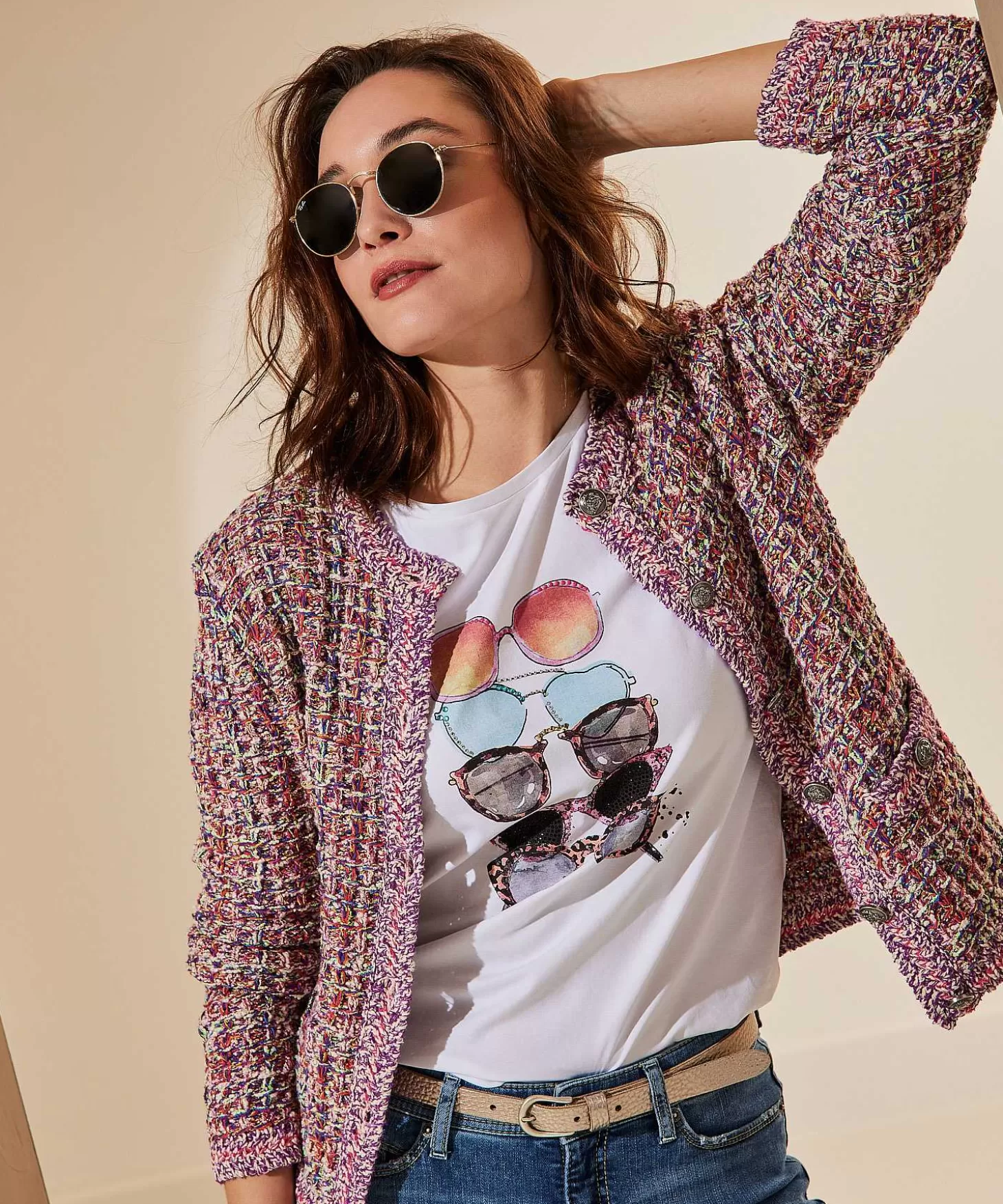 T-Shirt Sunglasses Print*Leo & Ugo New