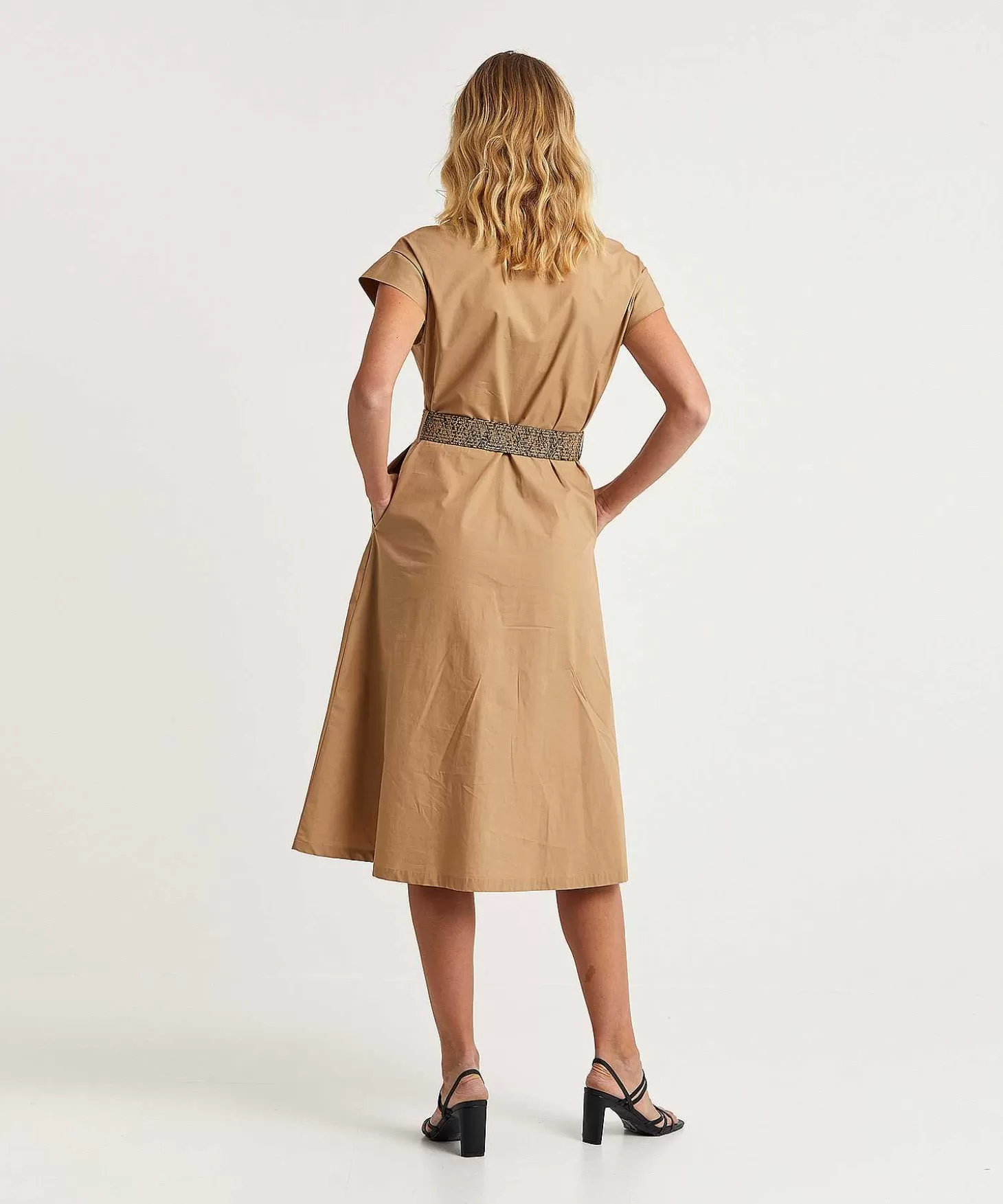 Poplin Dress With Belt*LIU JO Clearance