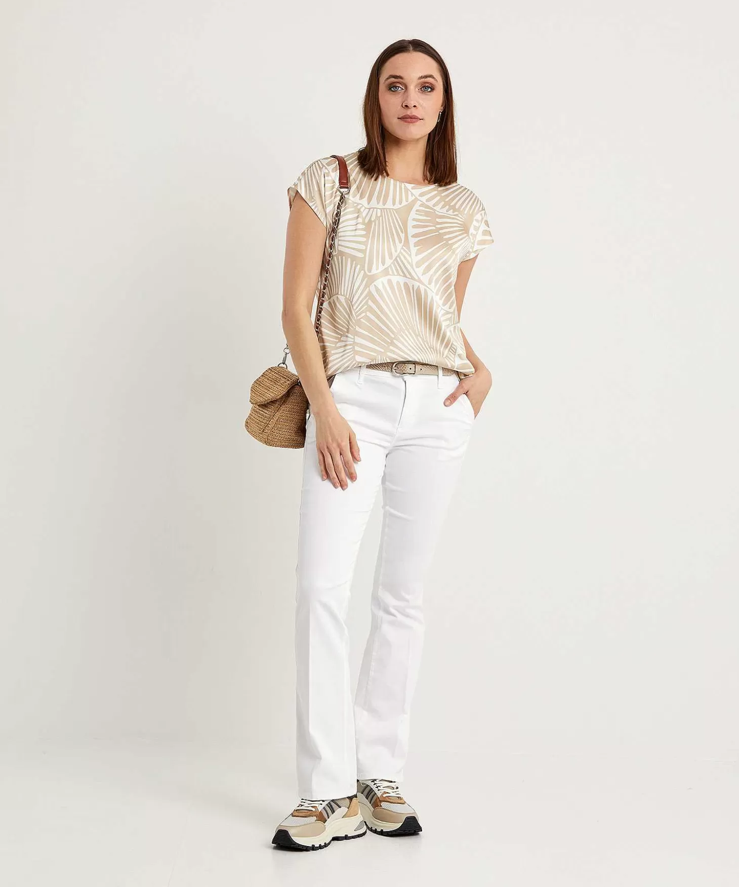 Silky Blouse Two-Tone*Louis and Mia Shop