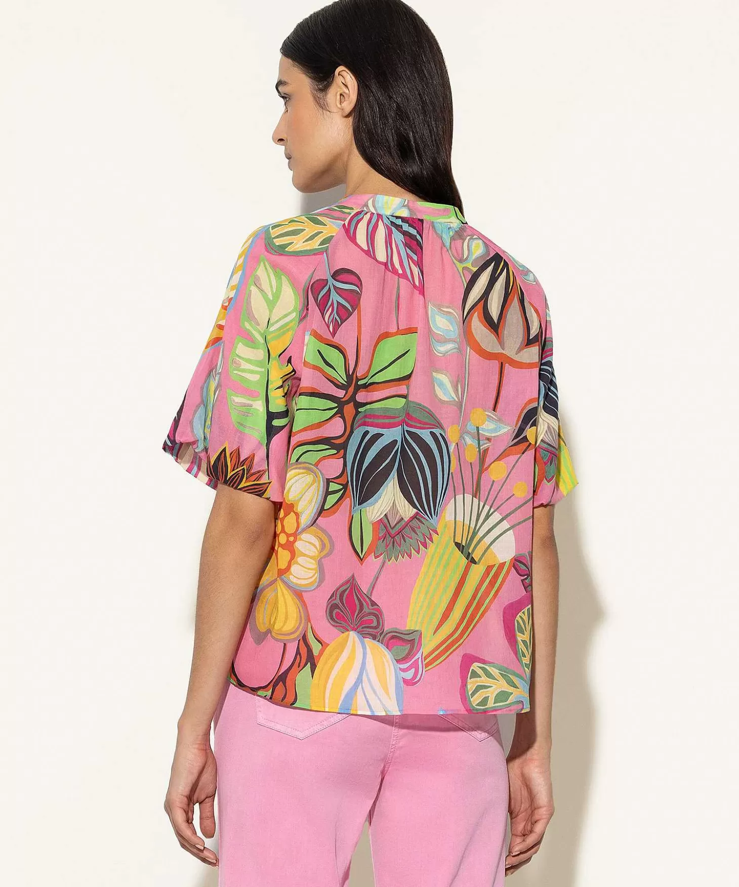 Blouse Tropical Flower Print*Luisa Cerano Discount