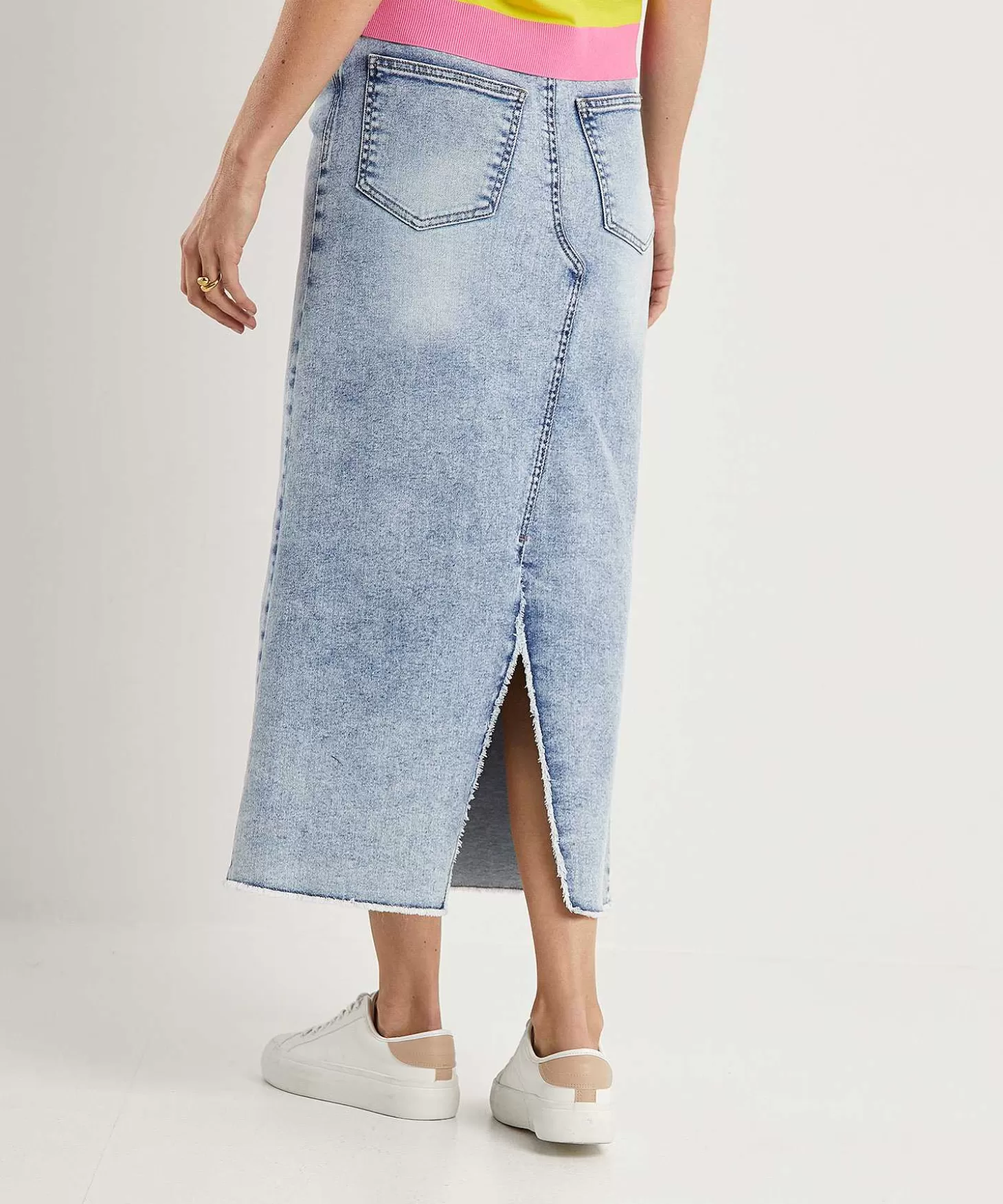 Denim Skirt With Split*Luisa Cerano Online