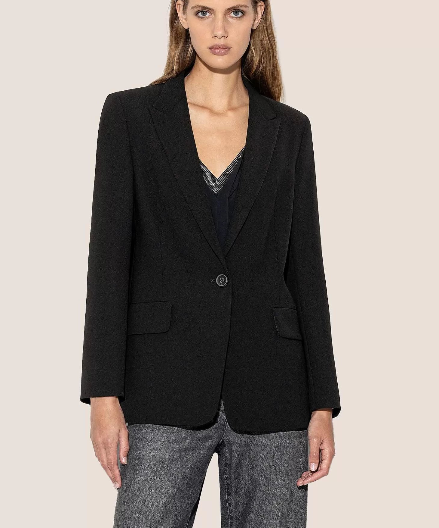 Light Crepe Blazer*Luisa Cerano Fashion