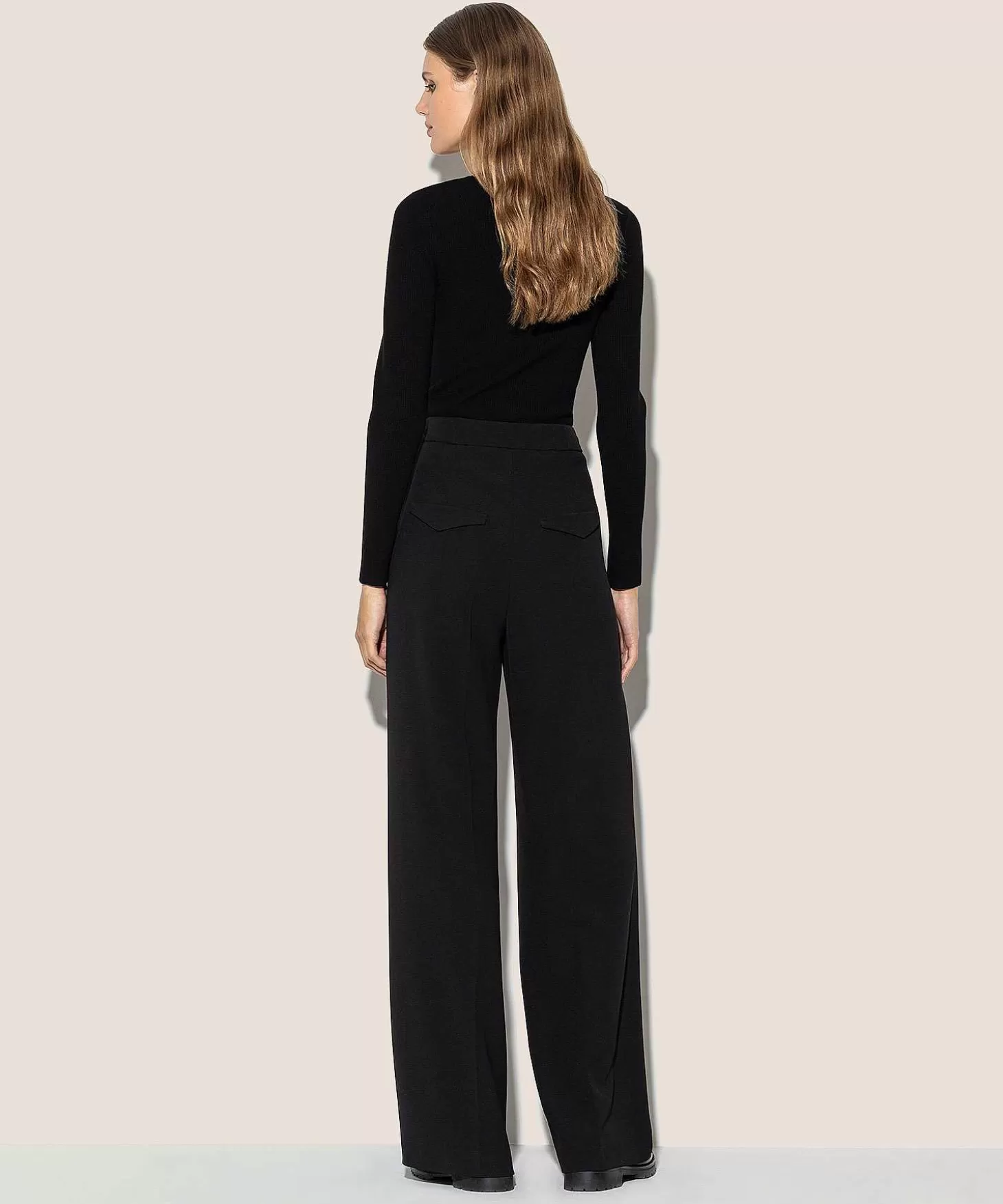 Light Crepe Wide Leg Pants*Luisa Cerano Clearance