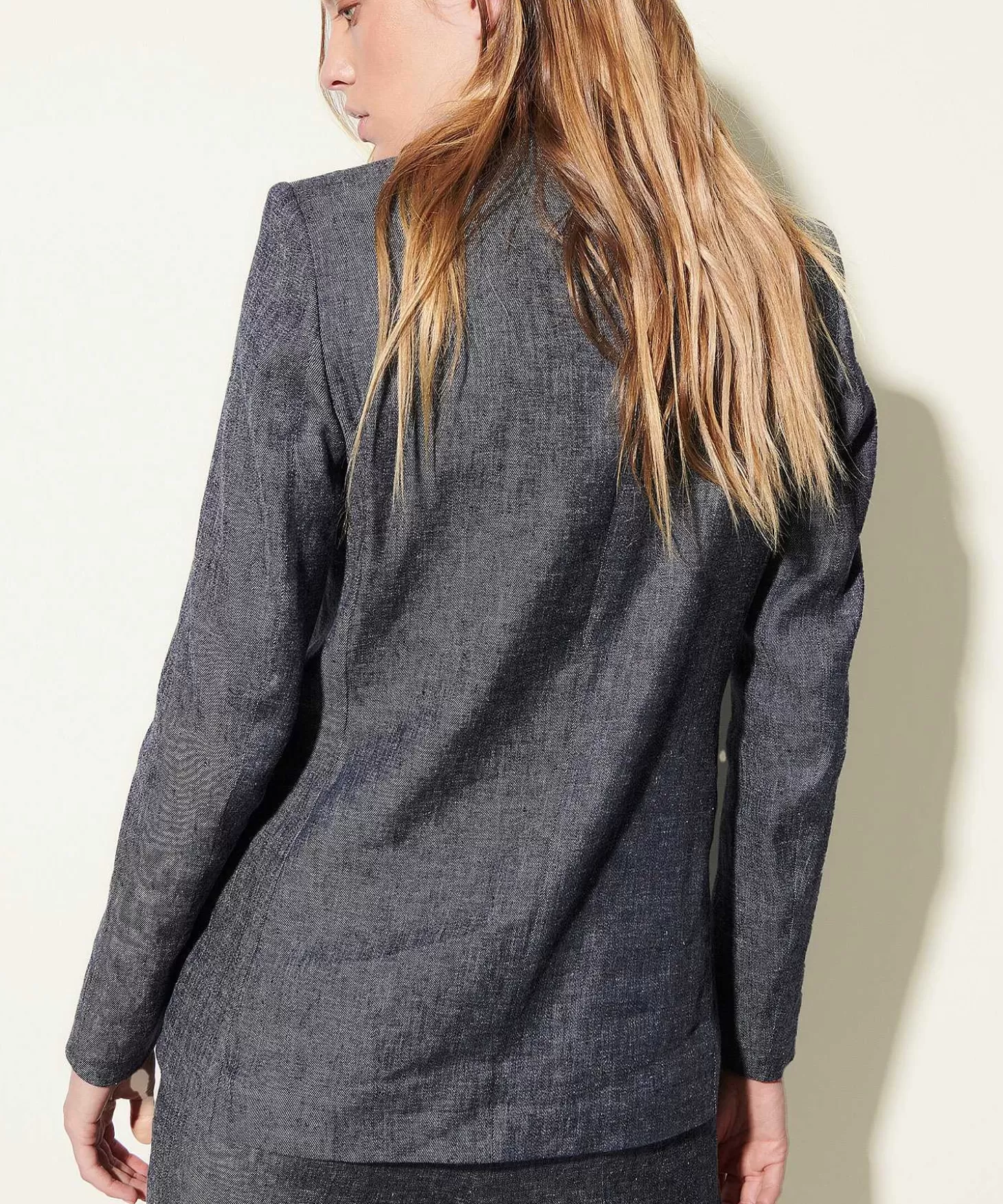 Linen Mix Blazer Denim Look*Luisa Cerano Best