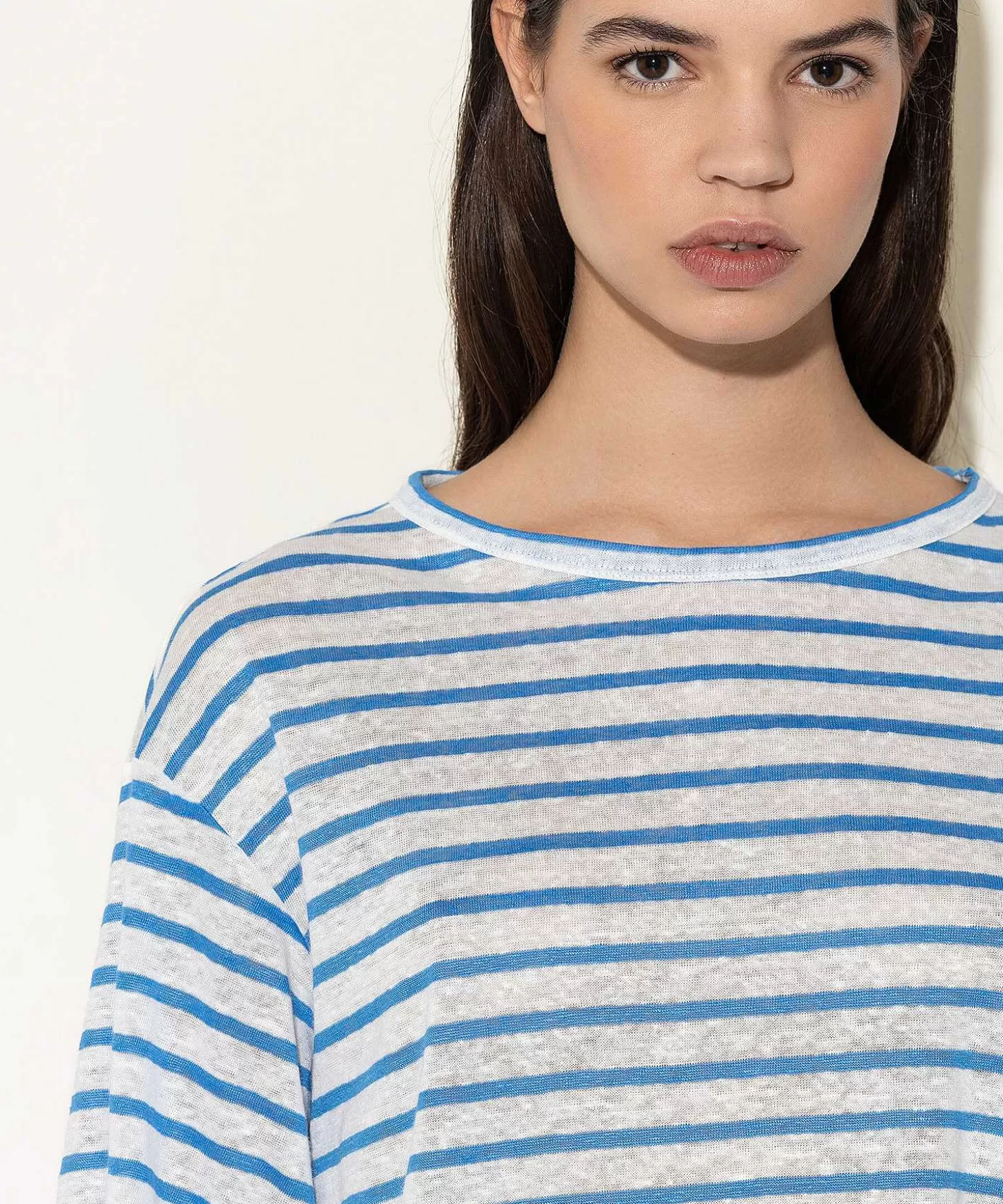 Linen Shirt With Stripes*Luisa Cerano Cheap