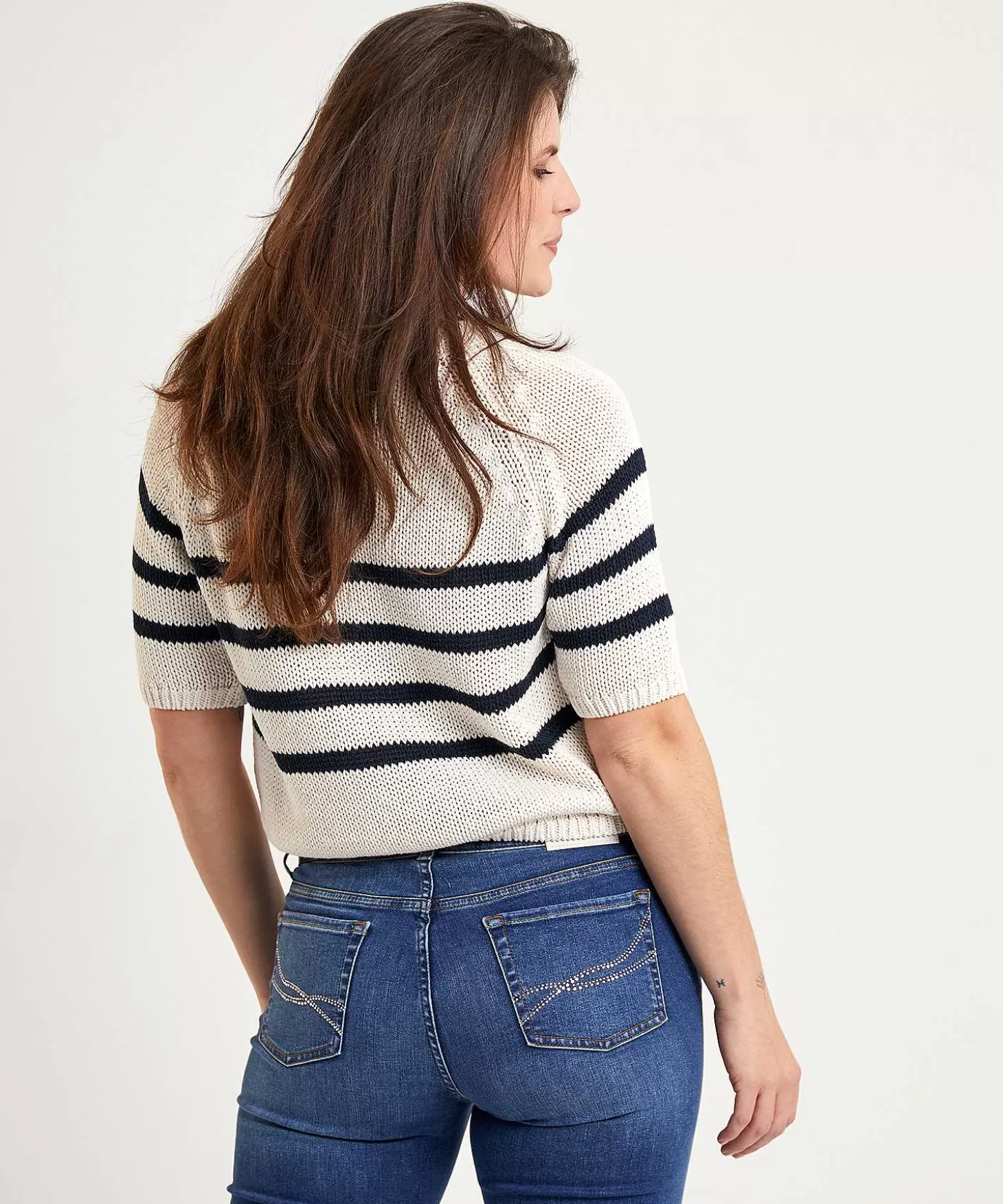 Sweater Short Sleeve And Stripes*Luisa Cerano Best