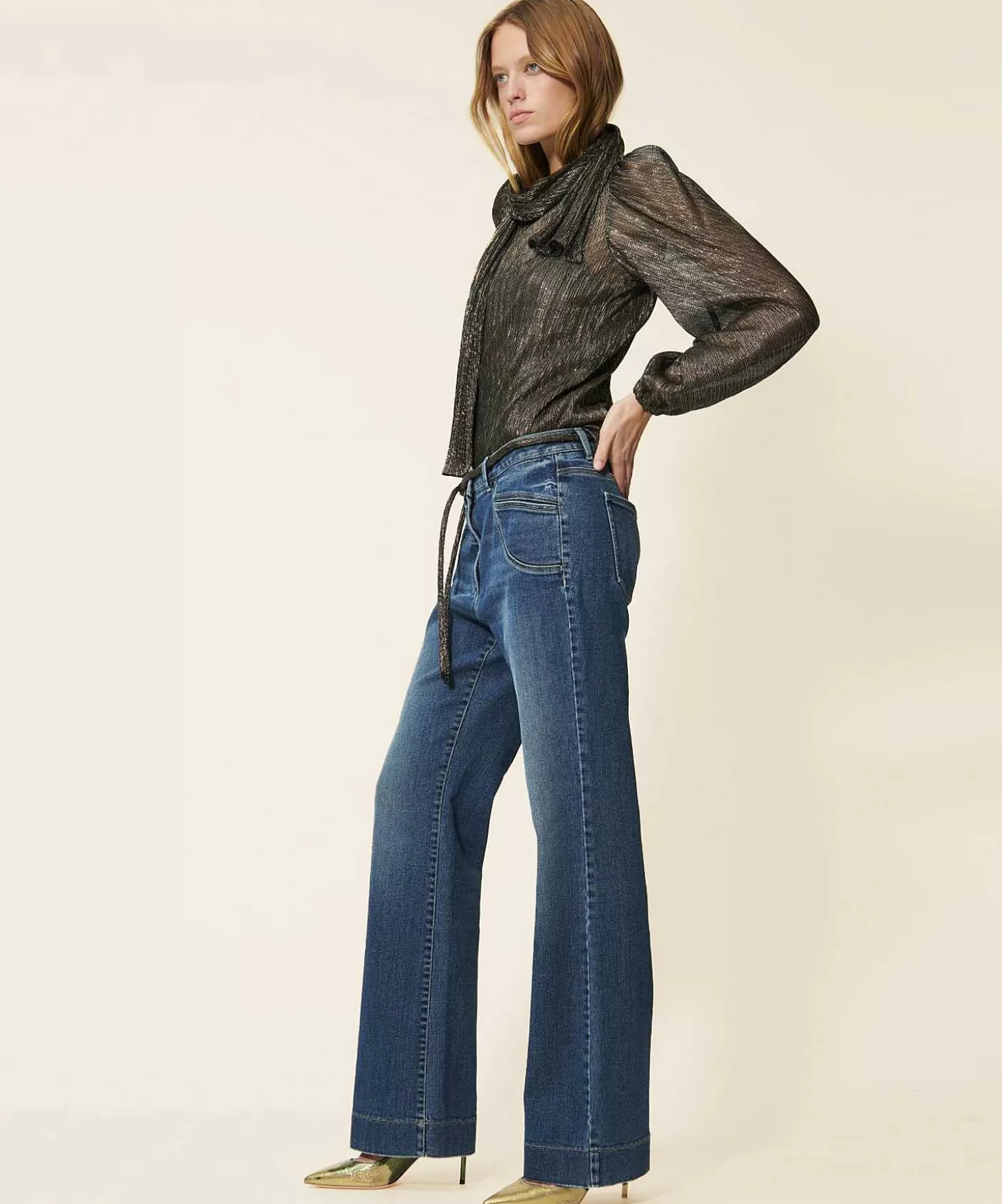 Wide Leg Jeans*Luisa Cerano Shop