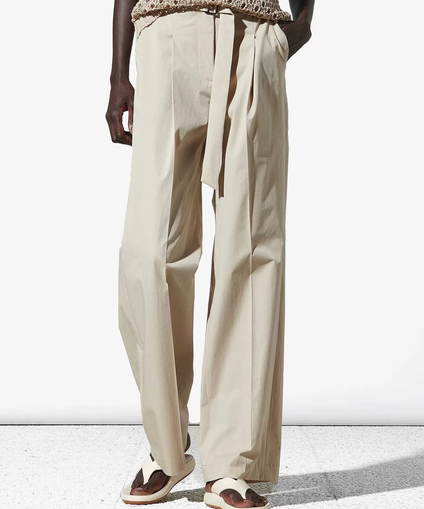 Wide Leg Trousers With Belt*Luisa Cerano Store