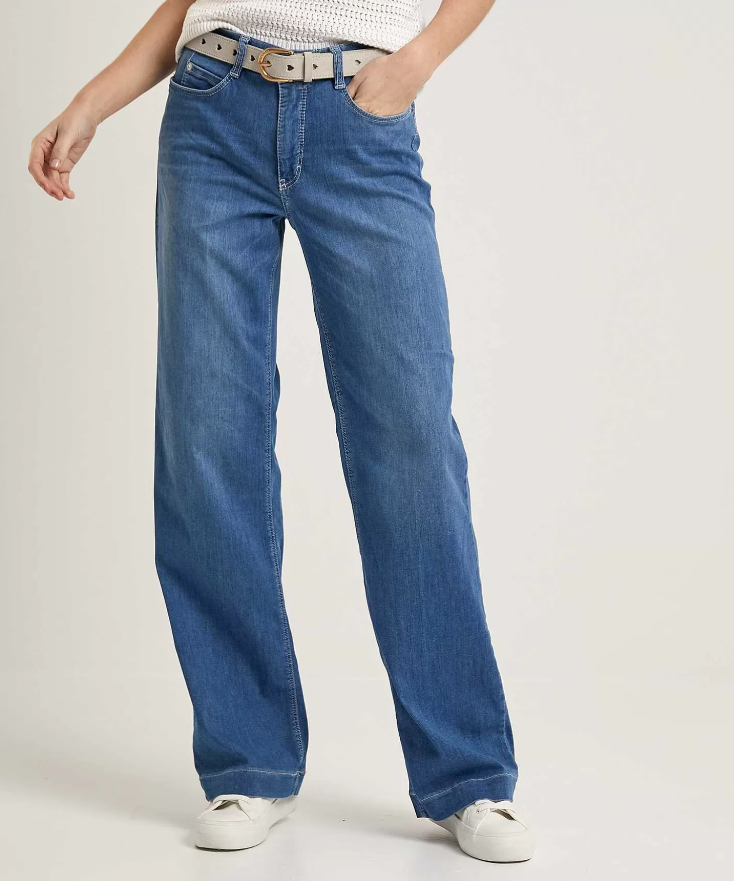 Wide Leg Soft Denim Jeans Dream Wide*MAC Jeans Fashion