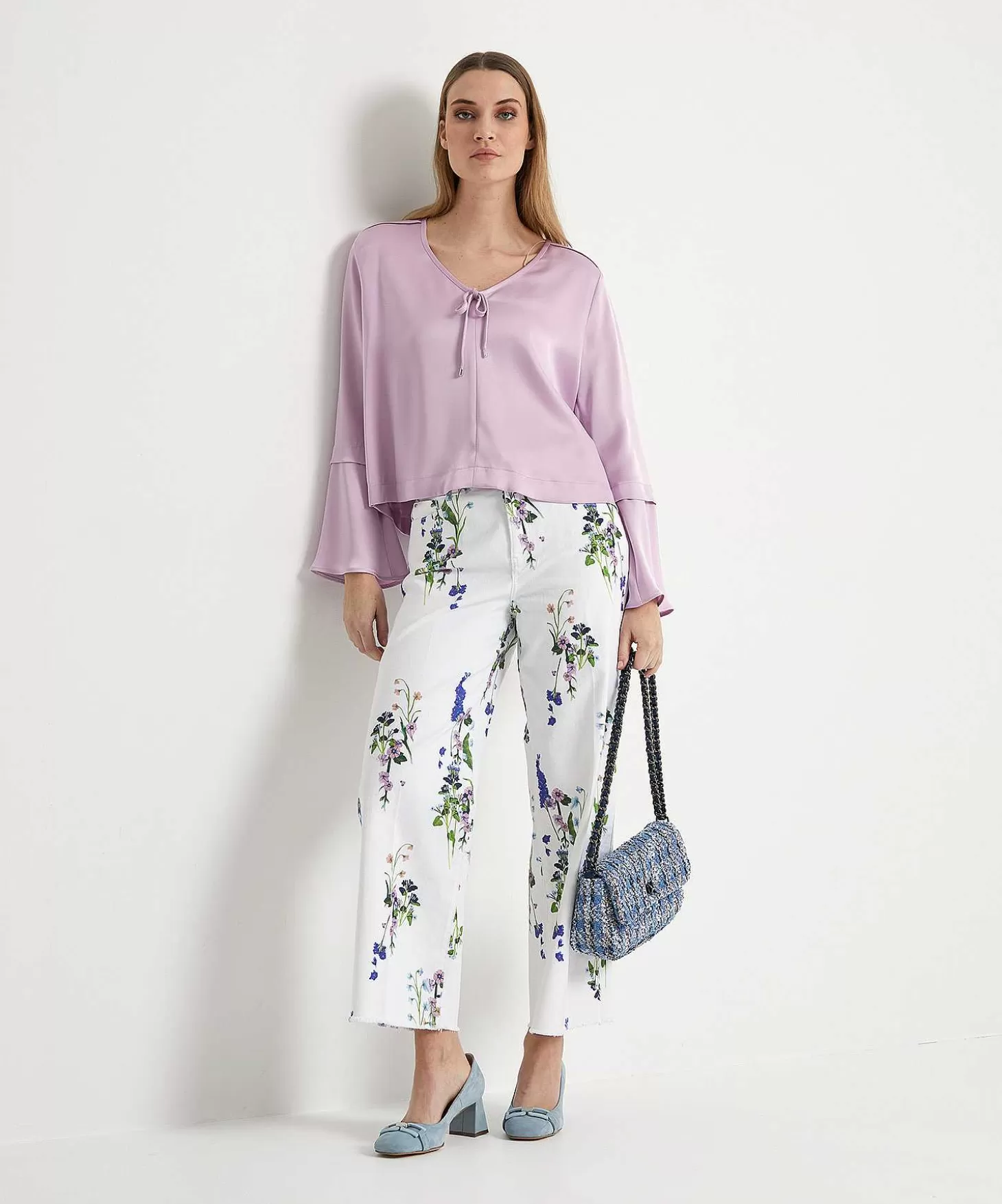 Marc Cain Cropped Jeans With Floral Print Wylie*Marc Cain Collections Clearance