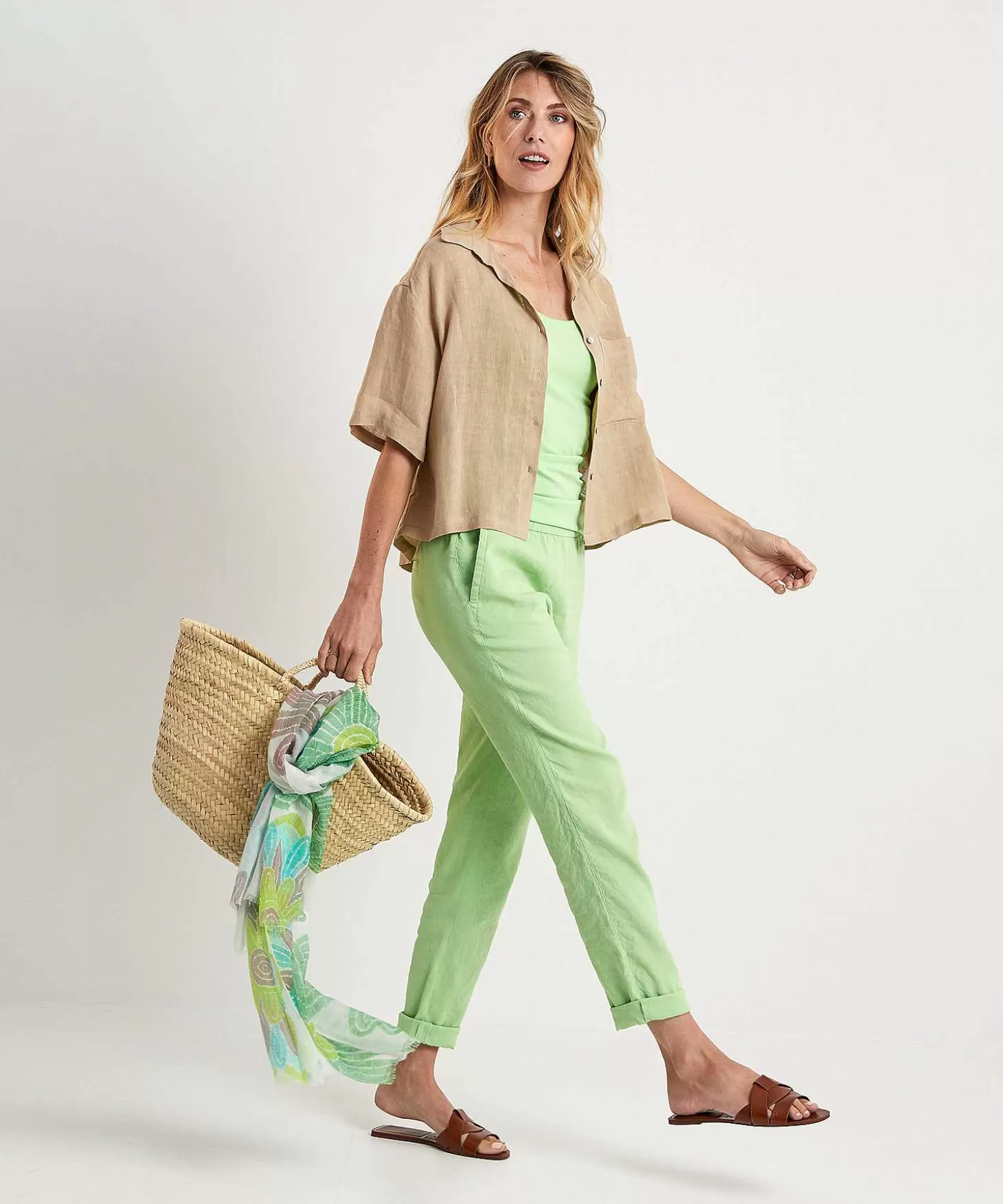 Marc Cain Linen Mix Trousers Roanne*Marc Cain Collections Cheap