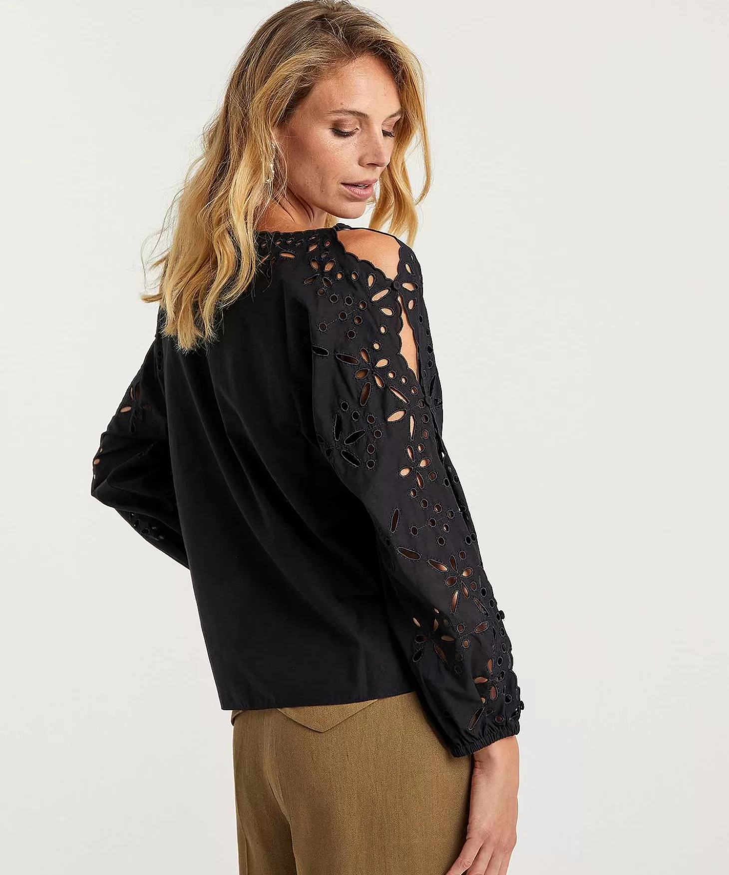 Marc Cain Poplin Blouse Broderie*Marc Cain Collections New