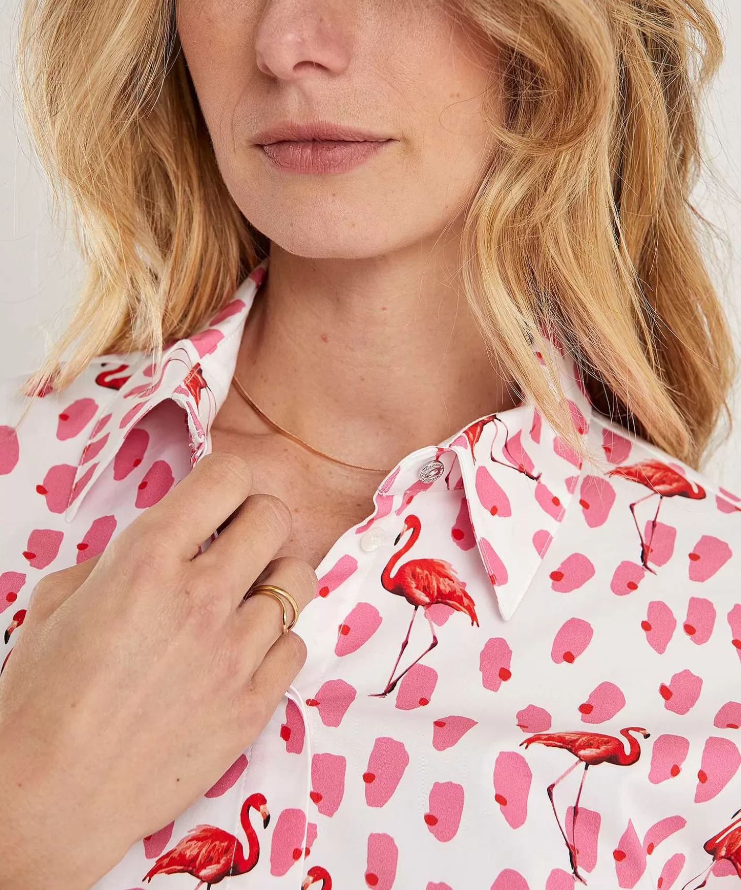 Marc Cain Poplin Blouse Flamingo*Marc Cain Additions Best