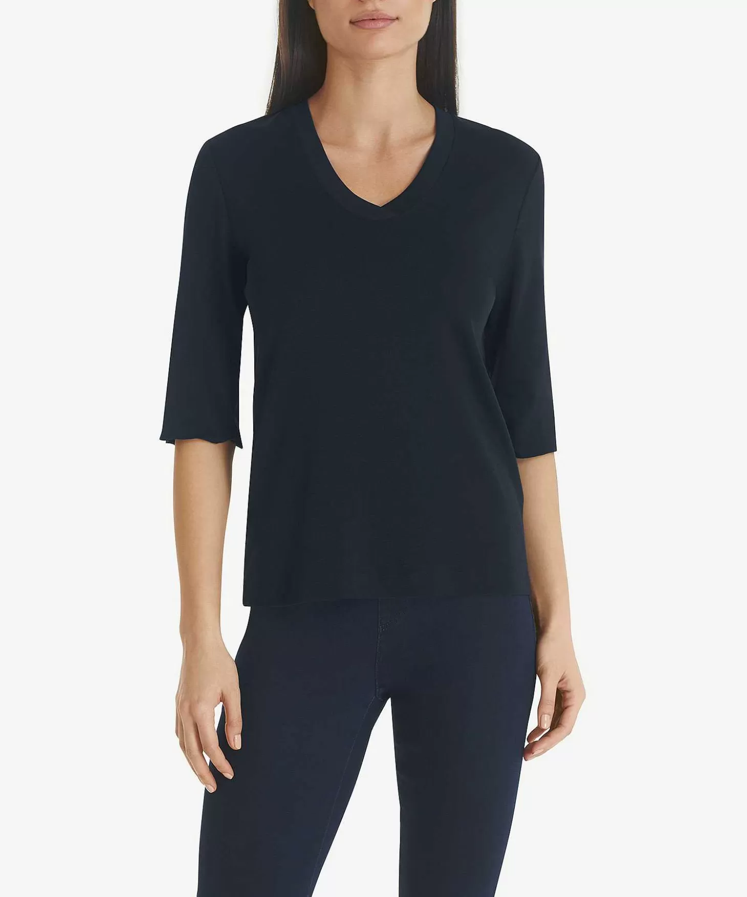 Marc Cain Shirt V-Neck Rib*Marc Cain Essentials Cheap