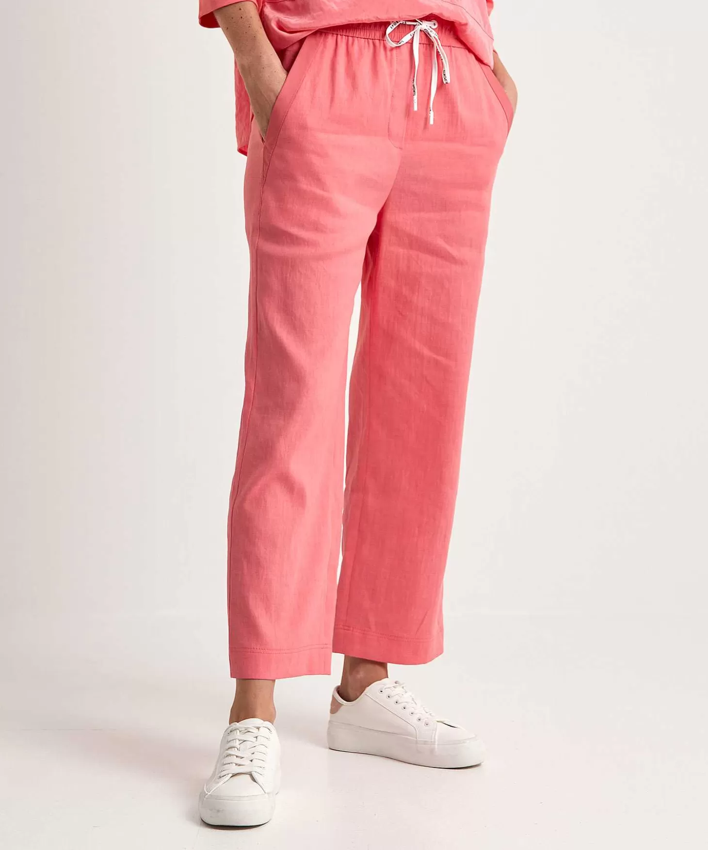 Cropped Pants Linen Mix Wusu*Marc Cain Sports Hot