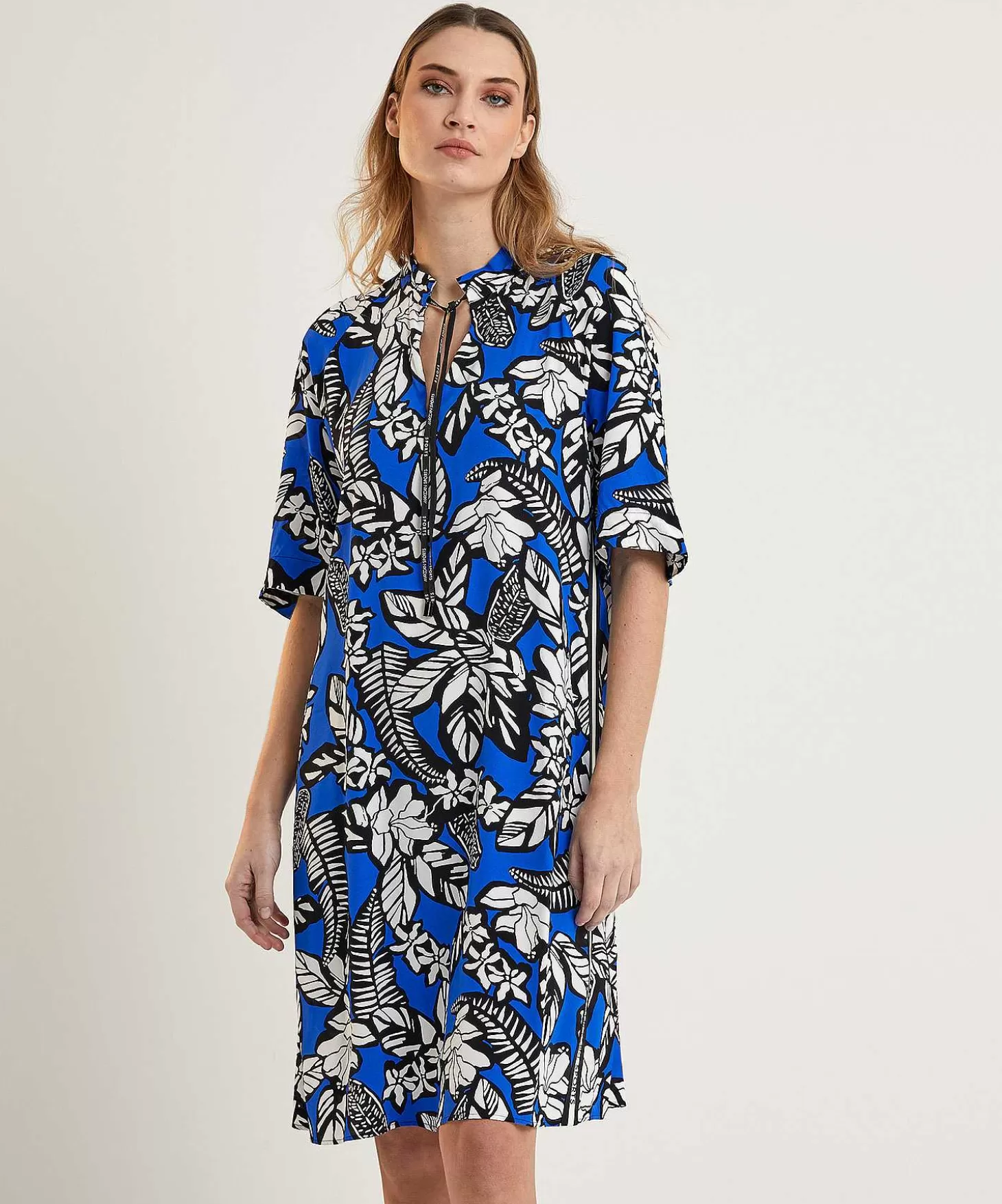 Dress Leaf Print*Marc Cain Sports Cheap