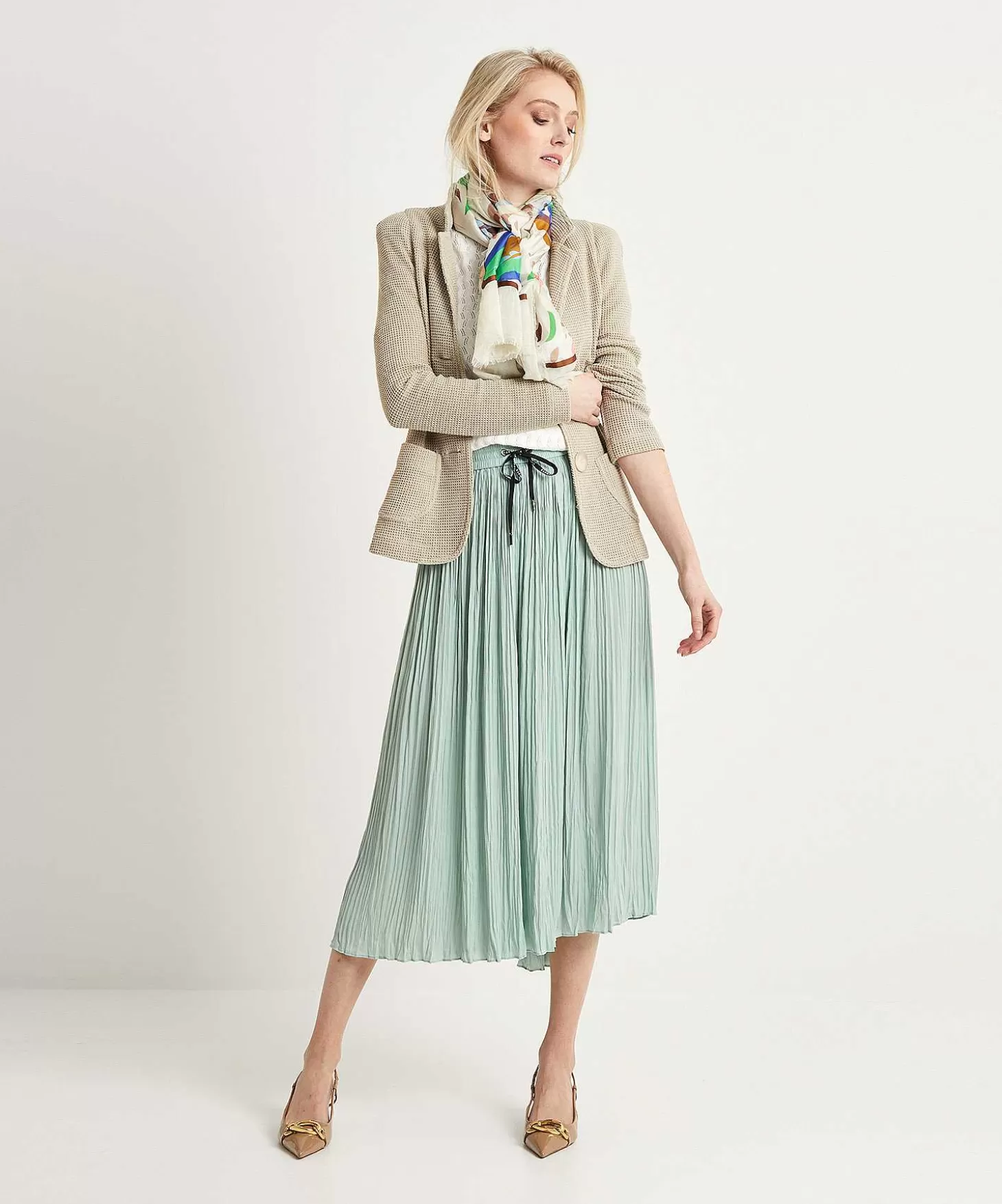 Silky Pleated Skirt*Marc Cain Sports Fashion