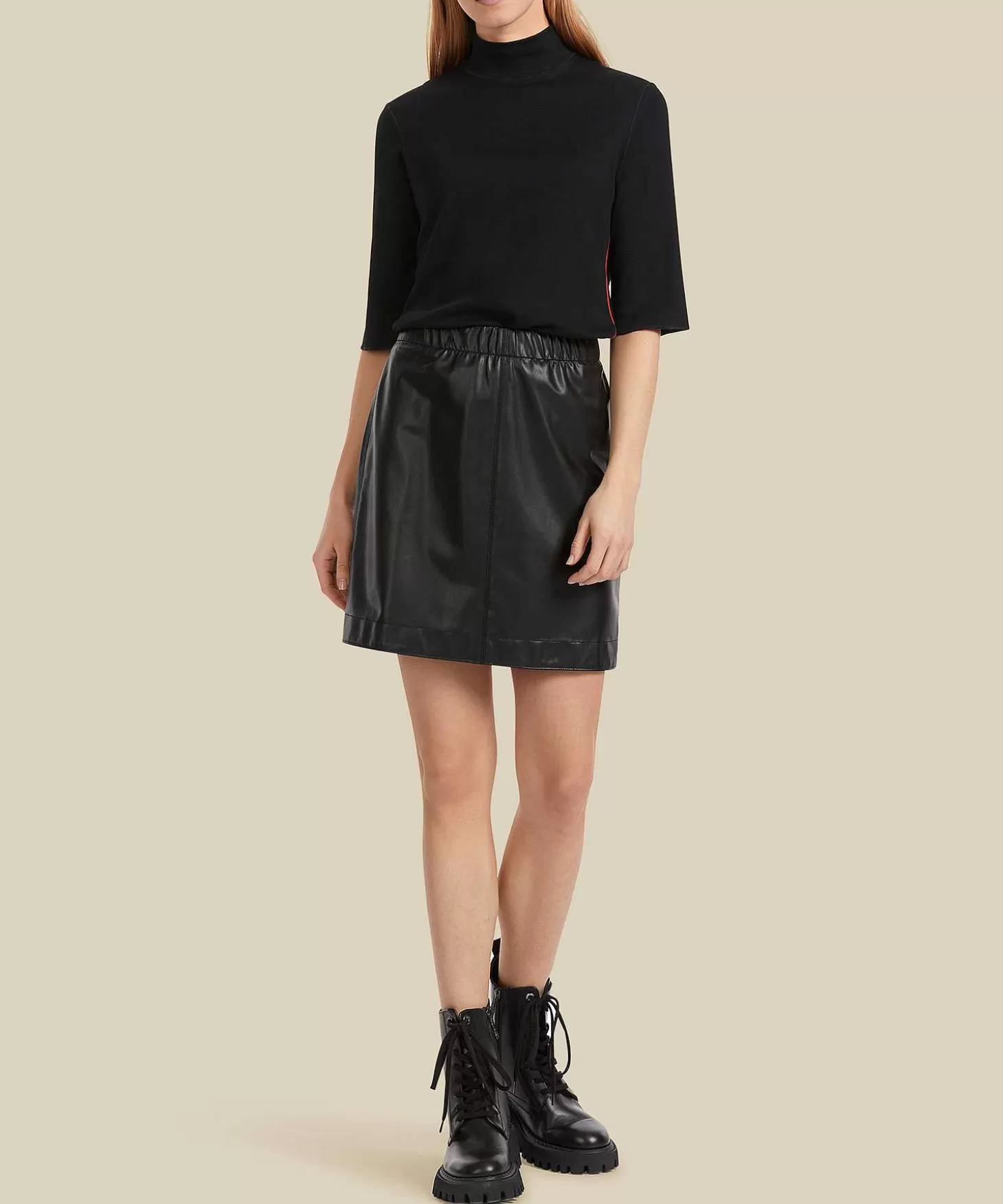 Skirt Vegan Leather*Marc Cain Sports Store