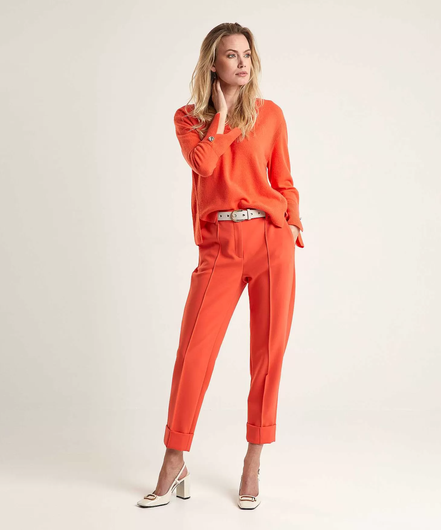 Marc Cain Trousers With Partial Seam Fordon*Marc Cain Collections Hot