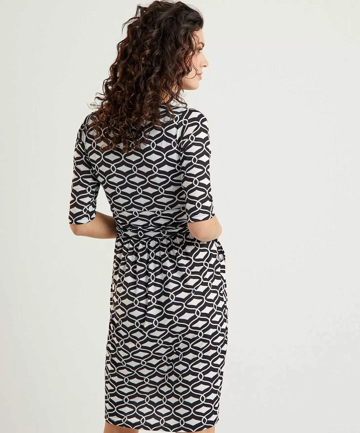 Slinky Dress Retro Print*Marivie Clearance