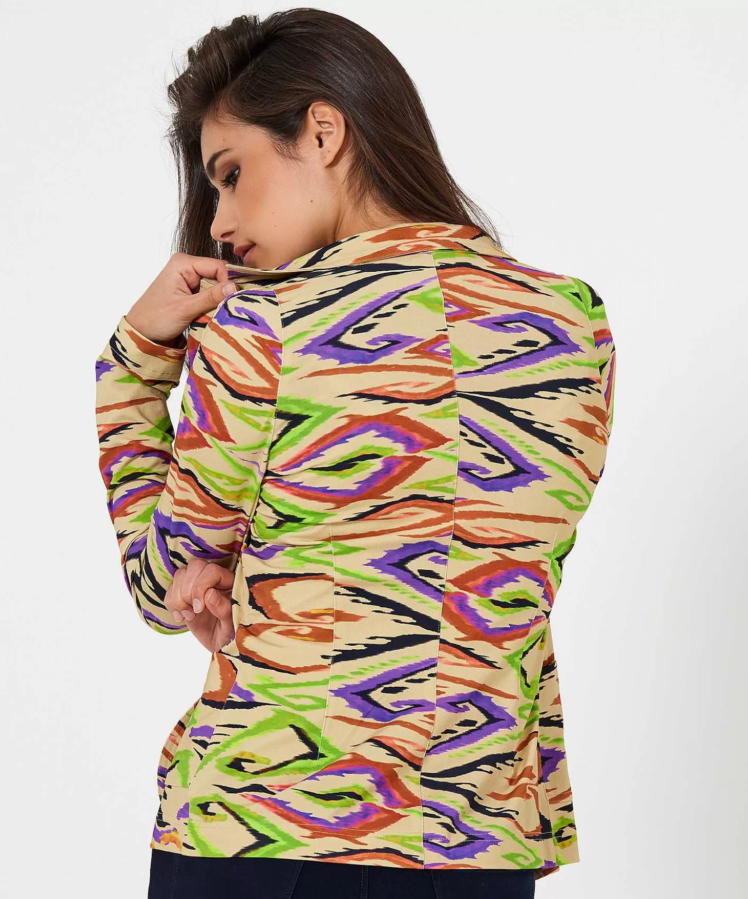 Slinky Blazer Swirl Print*ML Collections Best