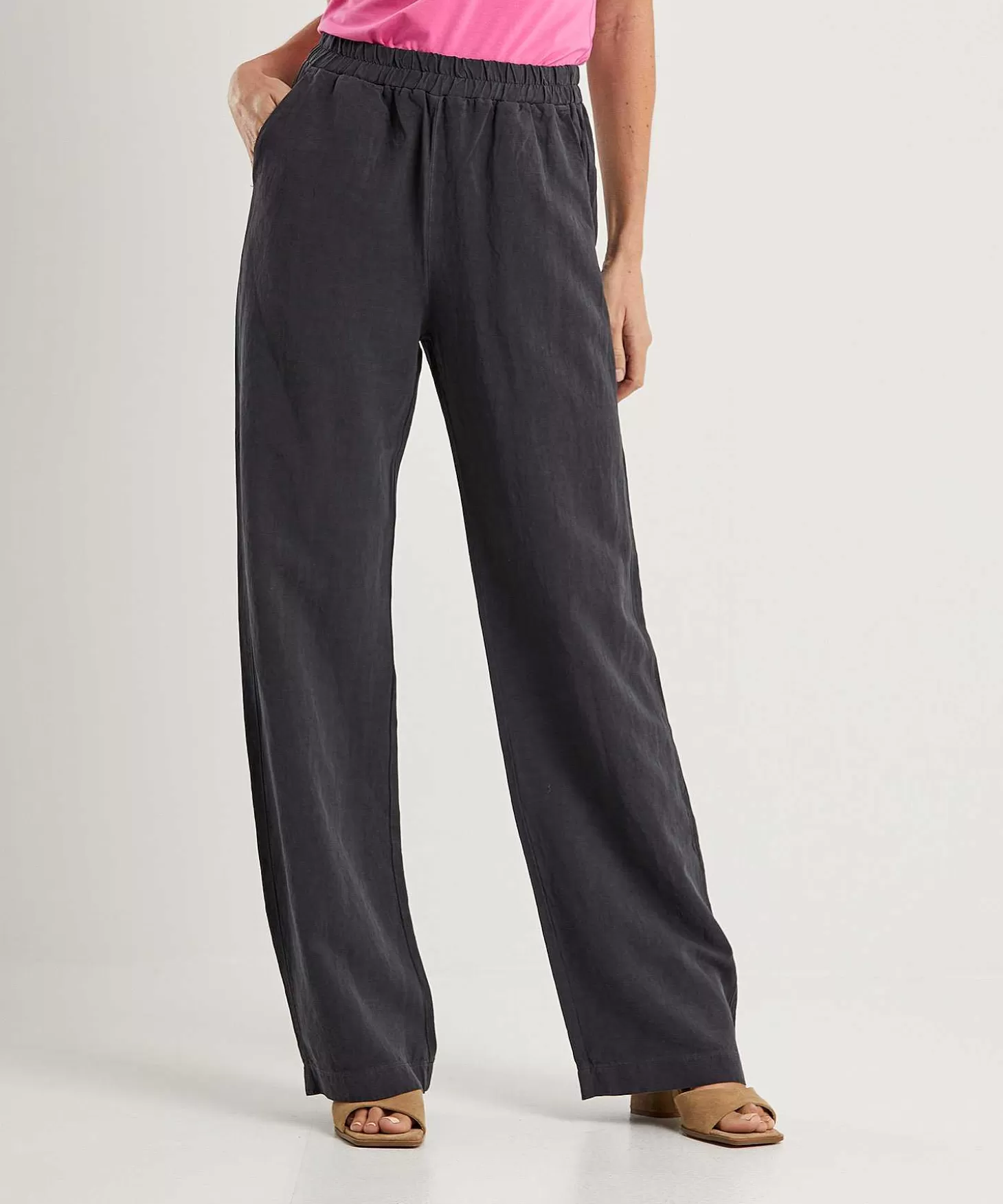 Linen Blend Trousers*No Man's Land Store