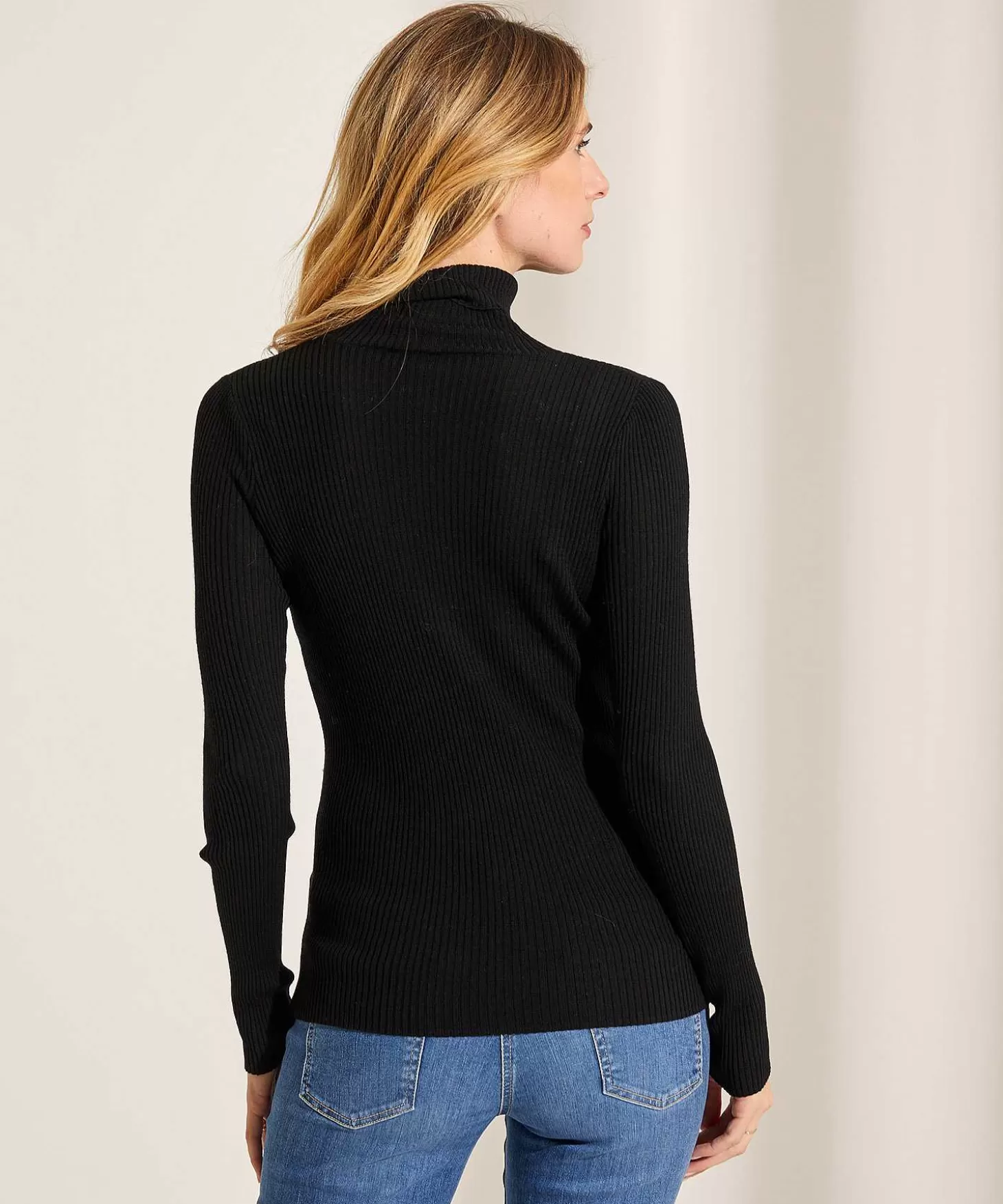 Rib Knit Turtleneck*No Man's Land Discount