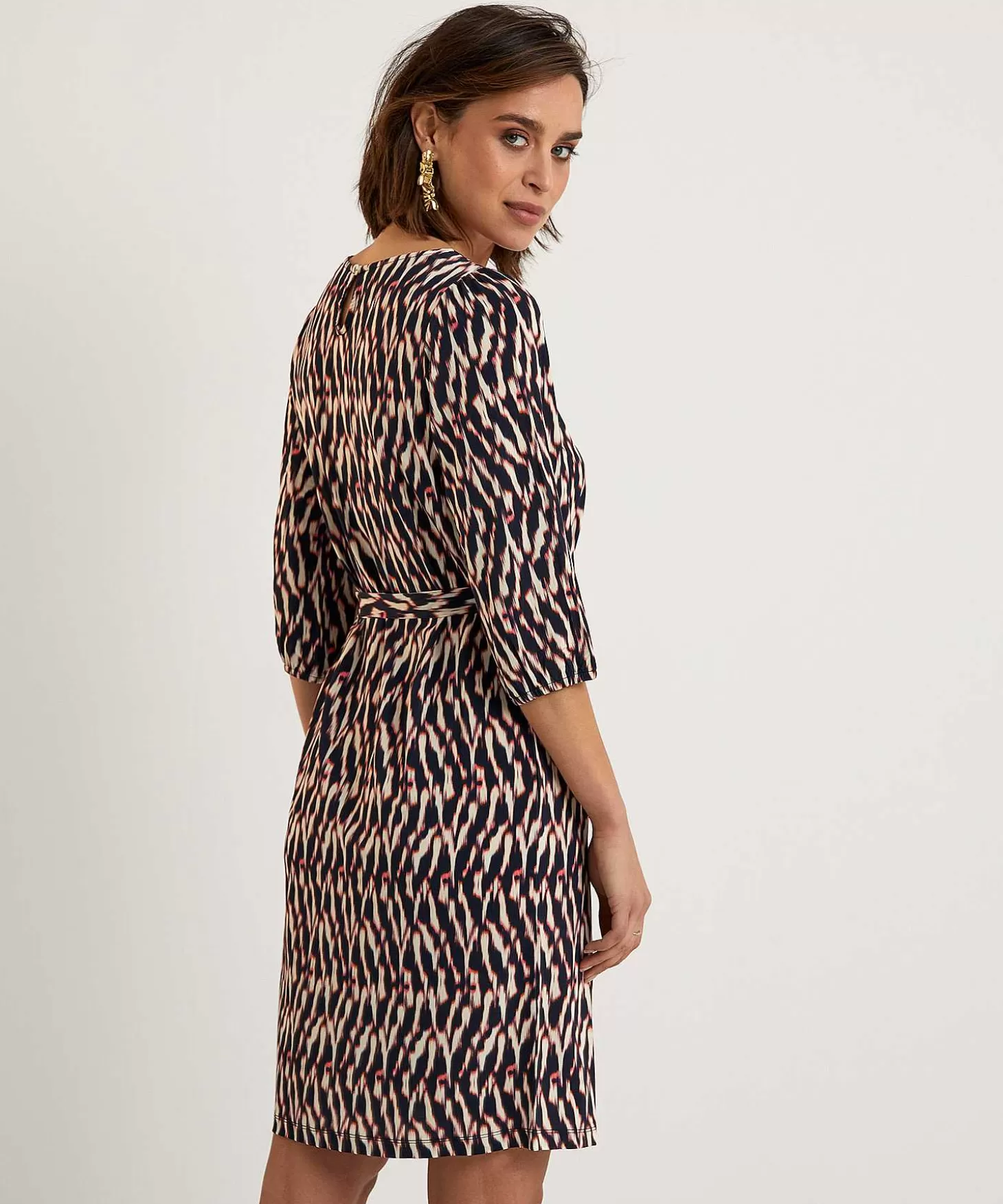 Slinky Dress Blurry Print*No Man's Land Best Sale