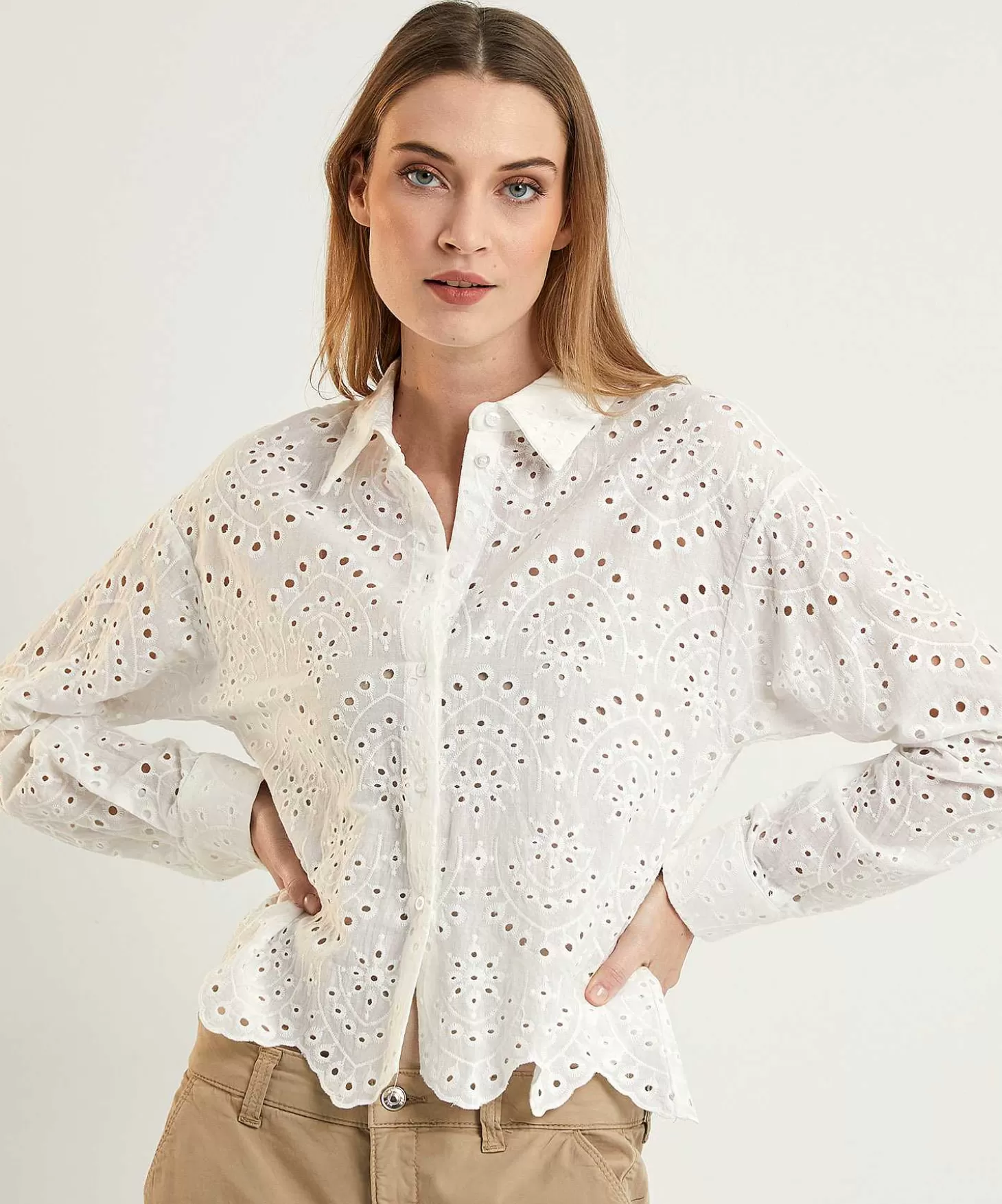 Ajour Blouse*OUI Online