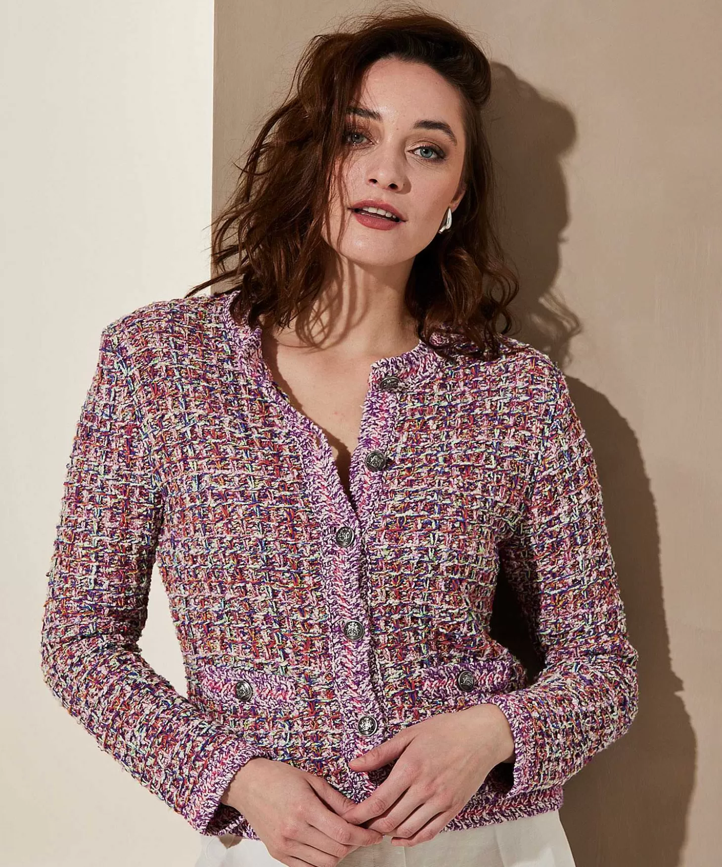 Boucle Blazer Vest*OUI Clearance