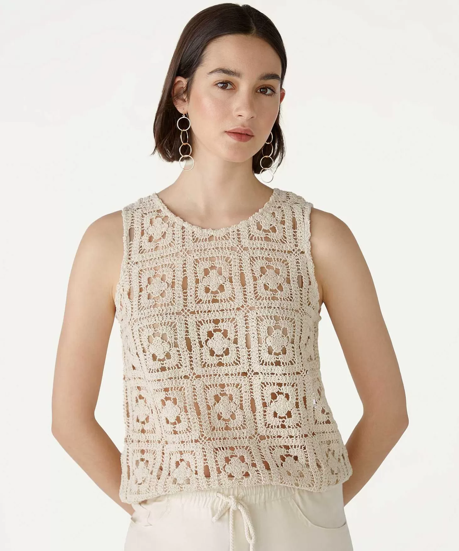 Crochet Sleeveless Top*OUI Store