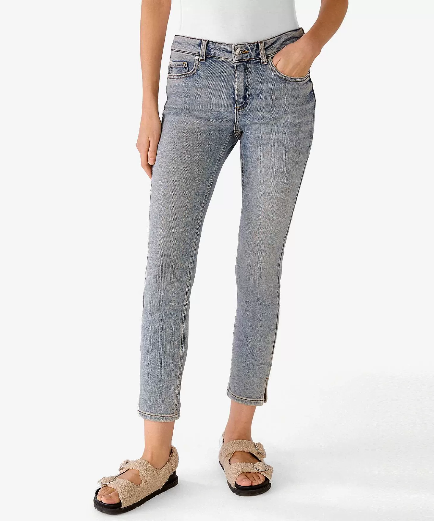 Cropped Jeans Skinny Splits*OUI Store