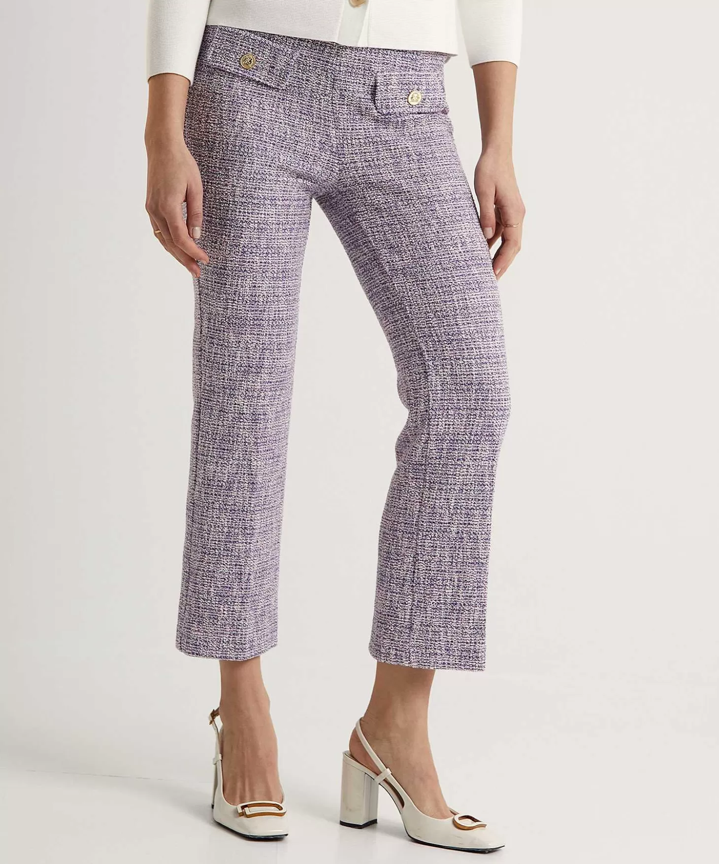 Kick Flare Boucle Pants*OUI Fashion