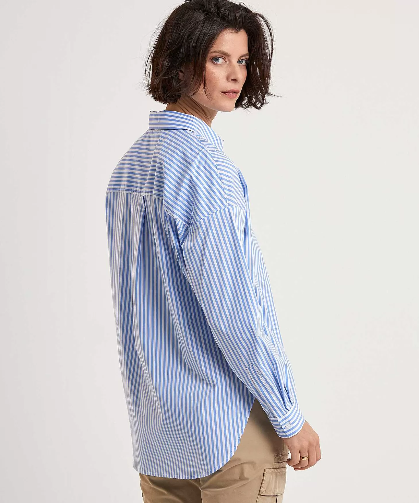 Longer Blouse Stripe*OUI Discount