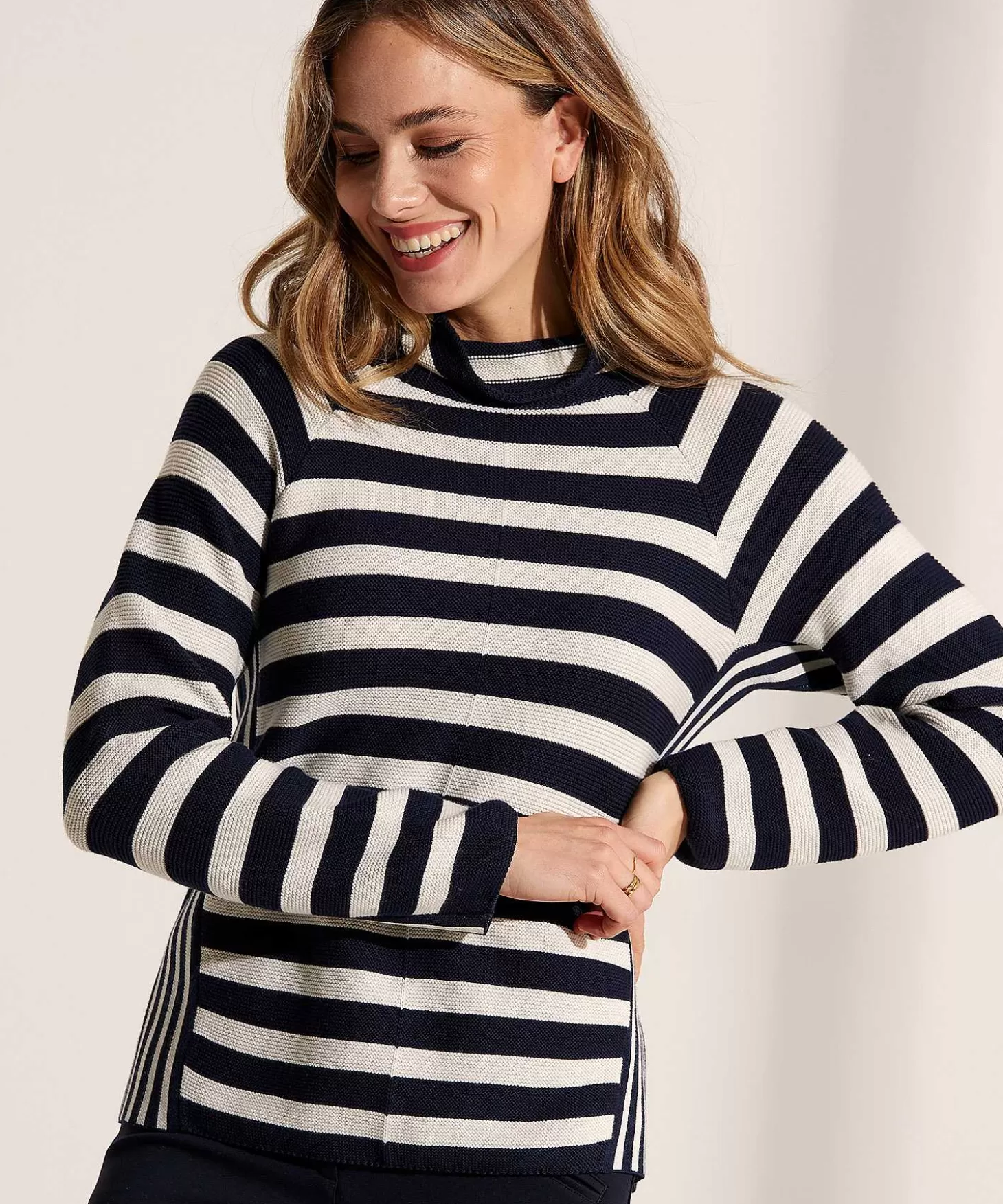 Ribknit Turtleneck Stripes*OUI Discount