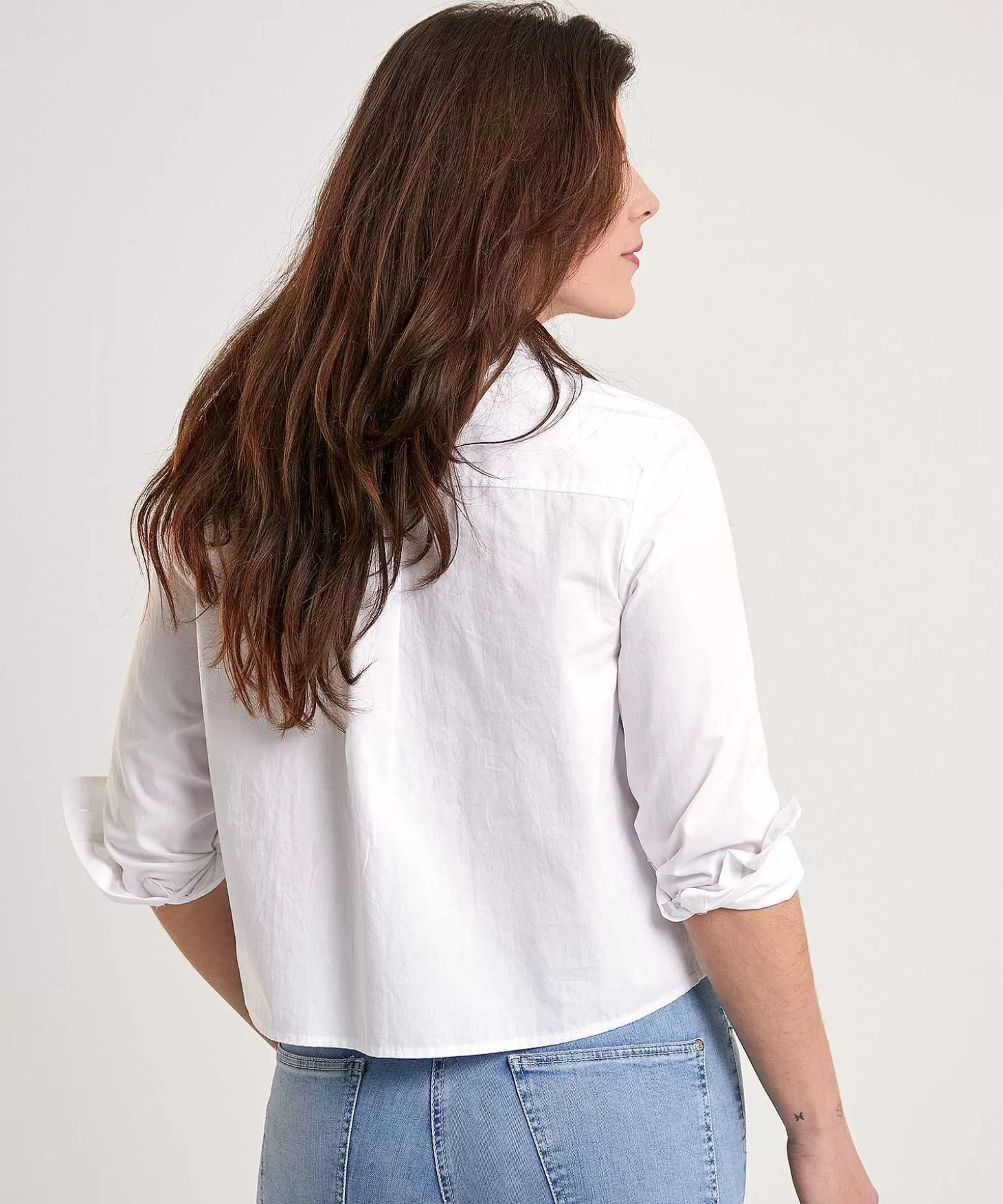 Short Poplin Blouse*OUI Outlet