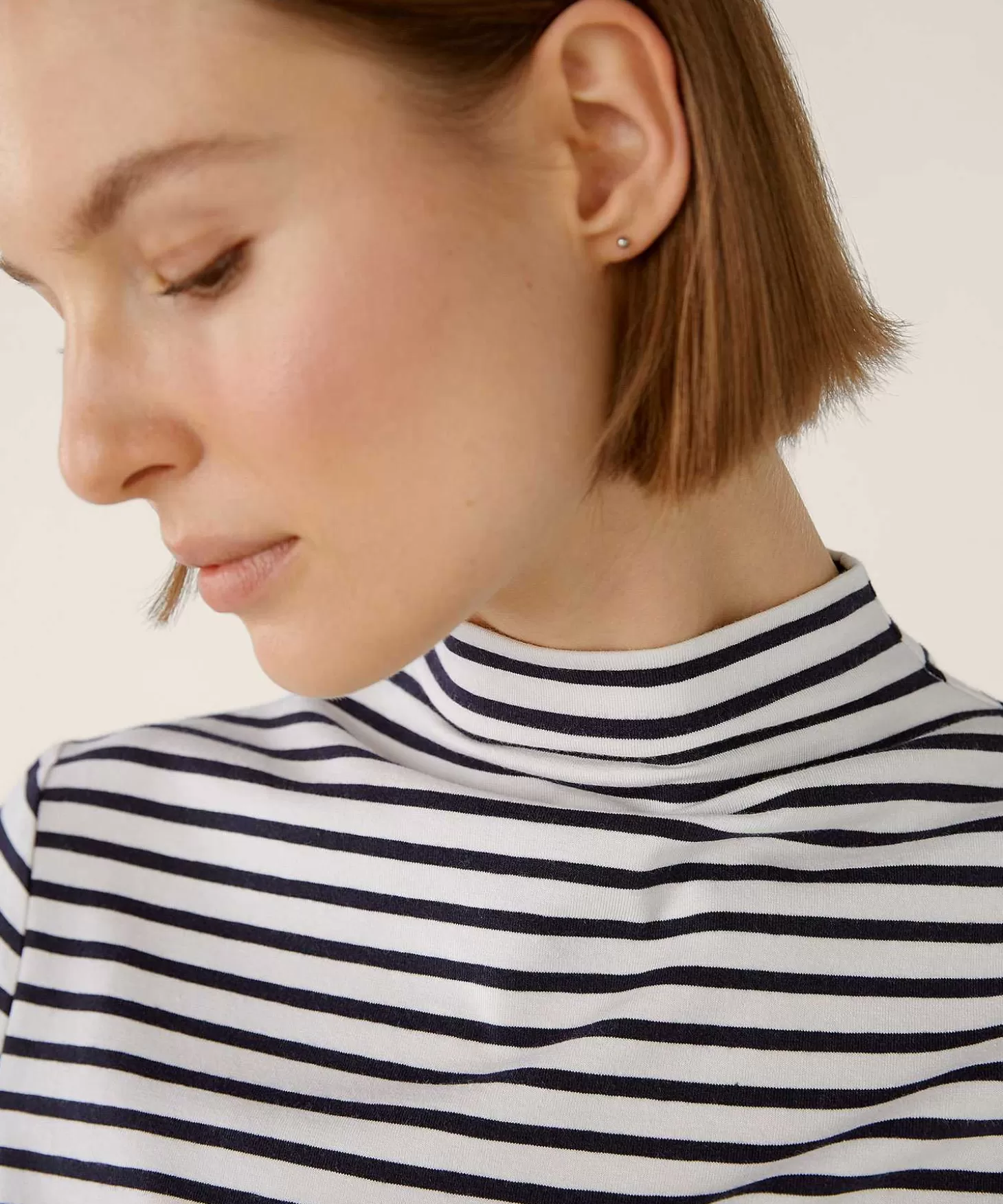 Striped Shirt With Col*OUI Flash Sale