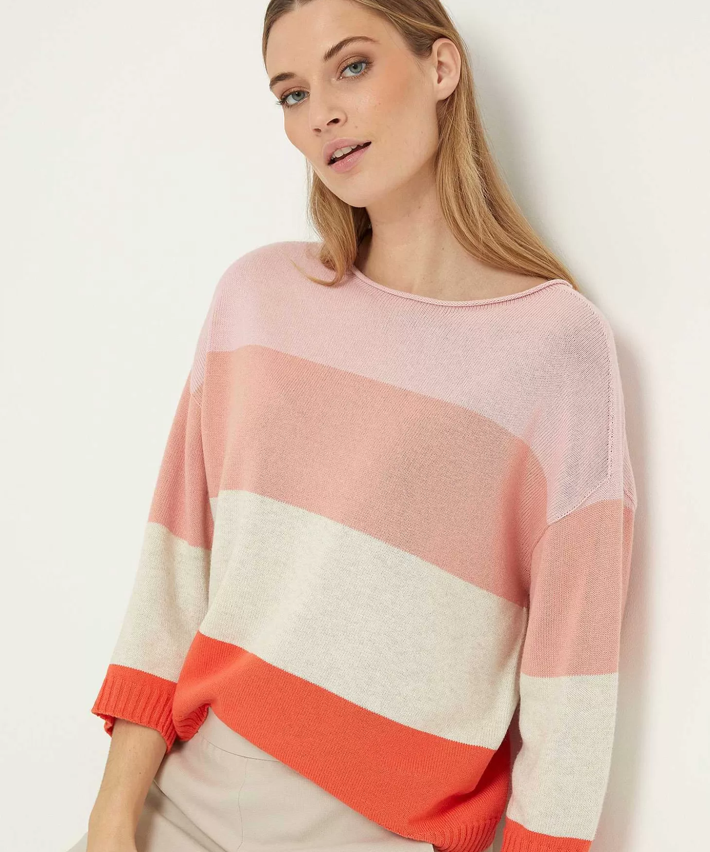 Sweater Block Stripe*OUI Shop