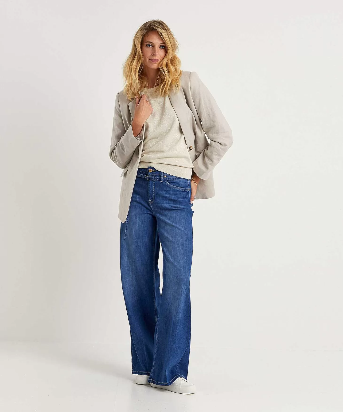 Wide Leg Jeans Belt Sventy B*Raffaello Rossi Online