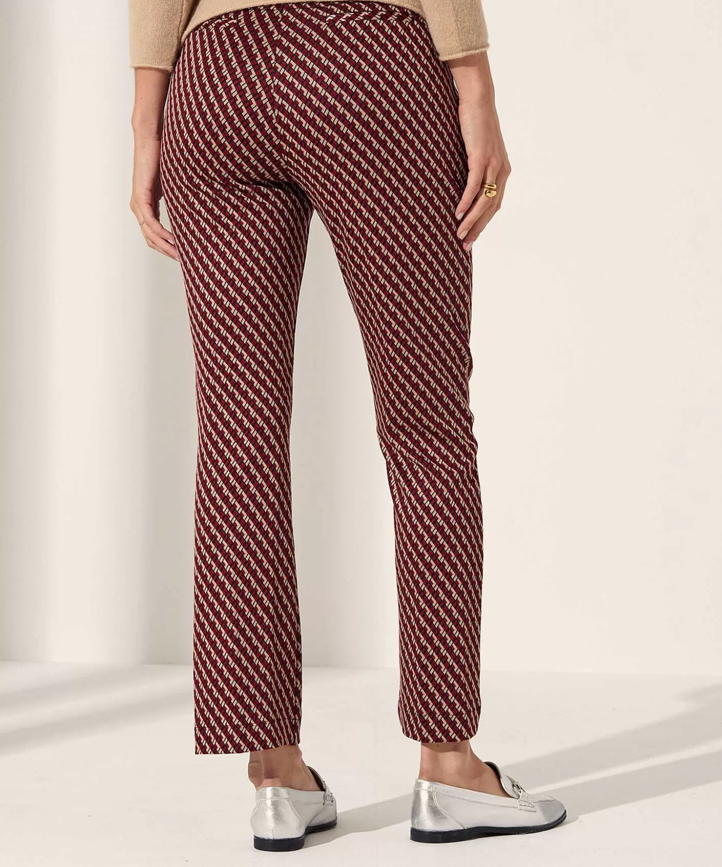 Kick Flare Pants With Print Lillyth*Raphaela By Brax Best