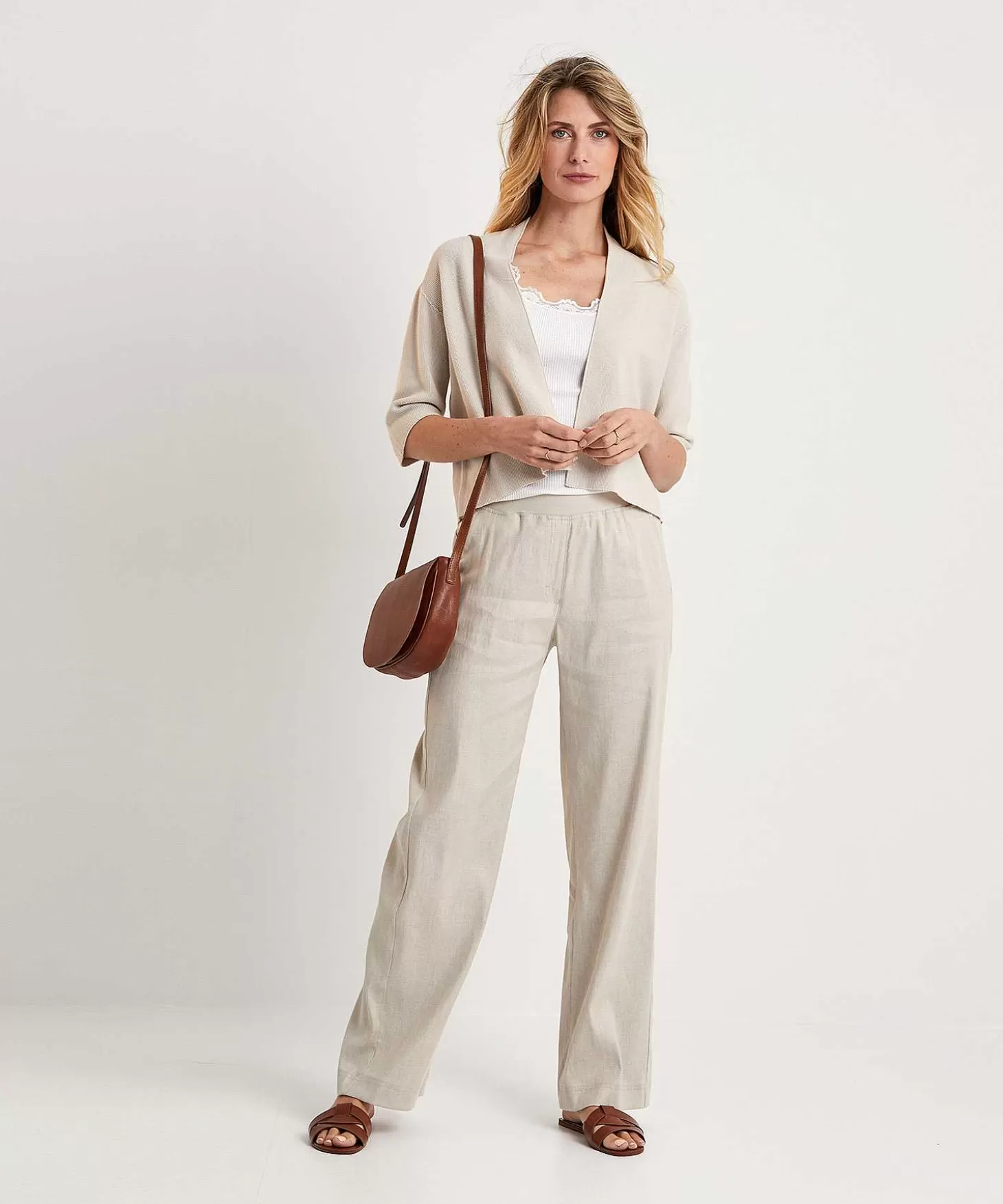 Palazzo Pants Linen Mix Pam*Raphaela By Brax Best