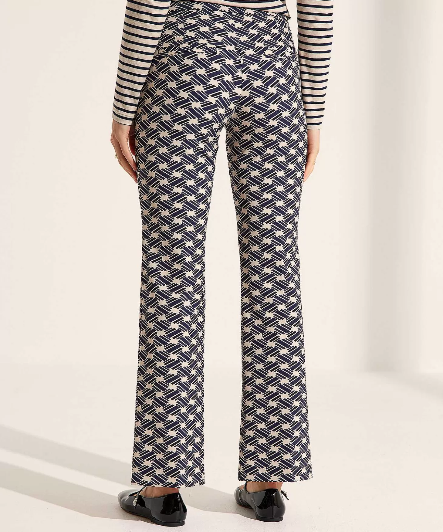 Flared Pants Winter Techno Alisa Print*Rosner Flash Sale