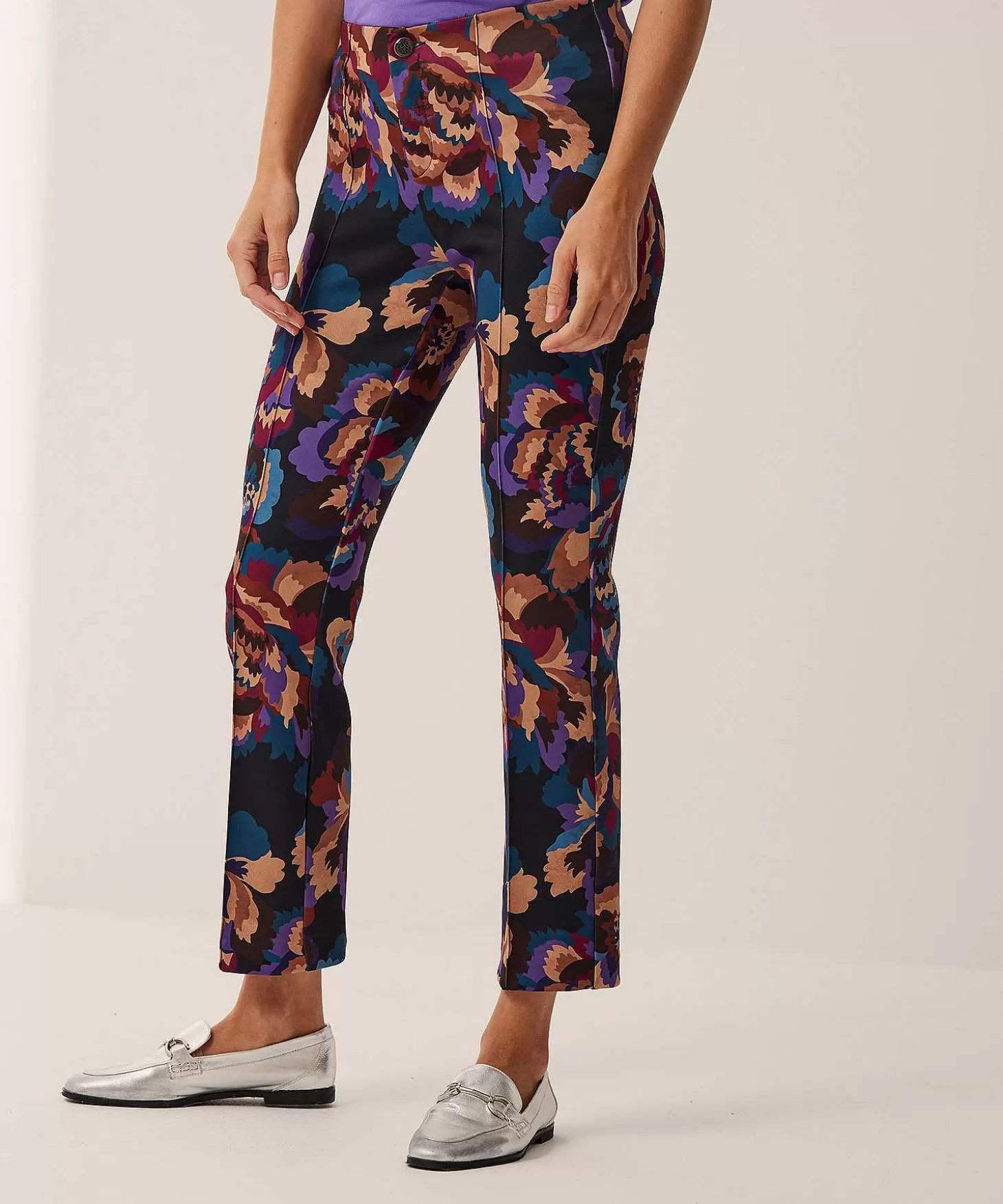 Pants Scuba Flower Print Alisa*Rosner Outlet