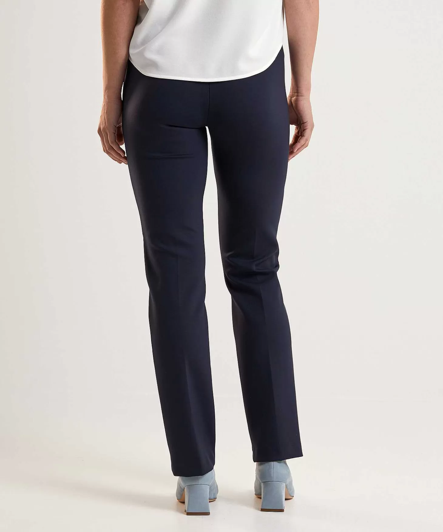 Scuba Pants With Partial Seam Alisa Slim*Rosner Discount